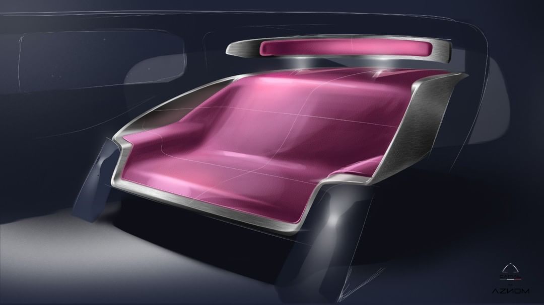 Aznom Palladium by Camal Studio (2020): Luxury lives in the finer details. Interior with a floating sofa for maximum comfort.⁠