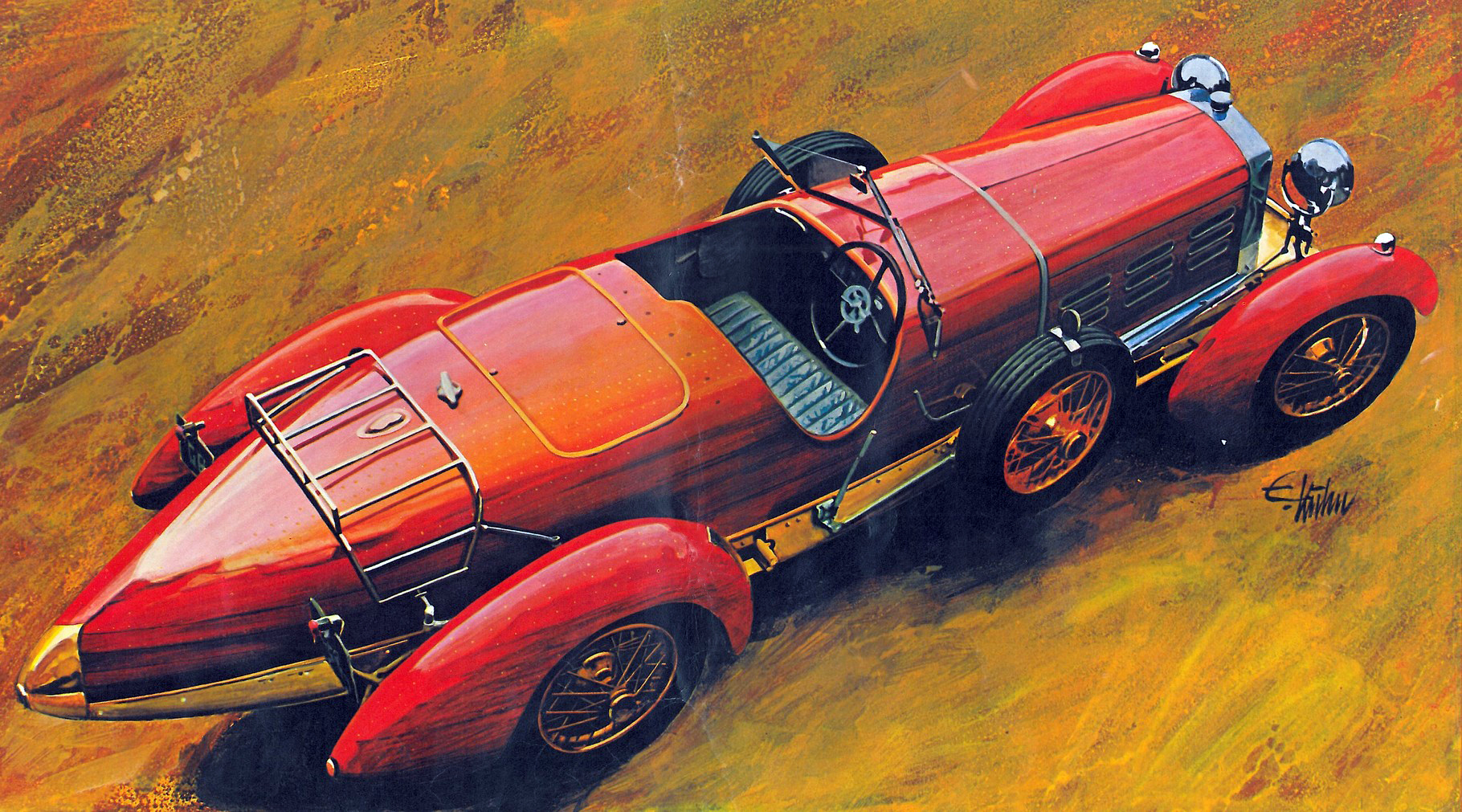 Hispano-Suiza H6C Boulogne (1924): Illustrated by Edouard KÜHN