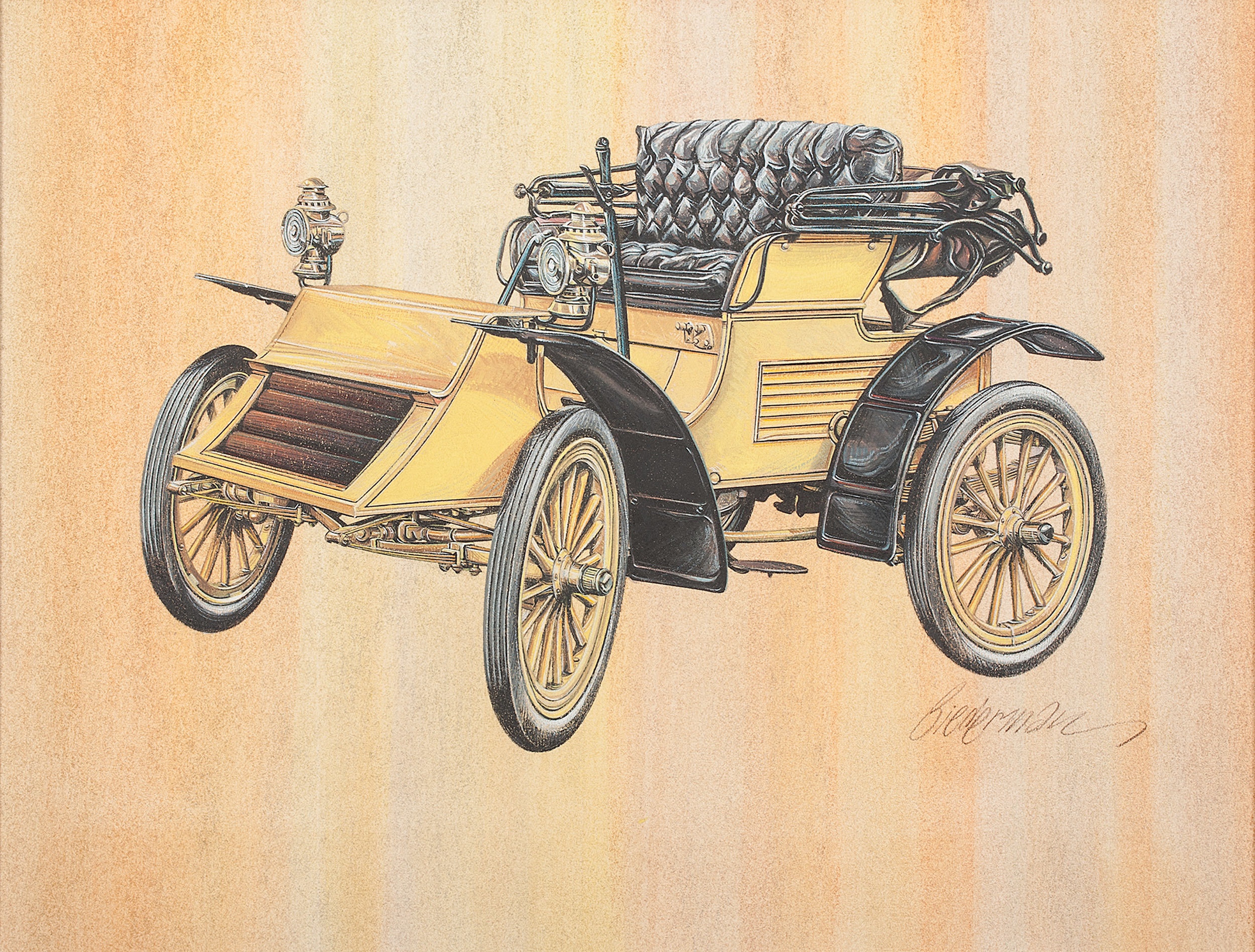 1902 Haynes-Apperson 6 HP Runabout: Illustrated by Jerome D. Biederman