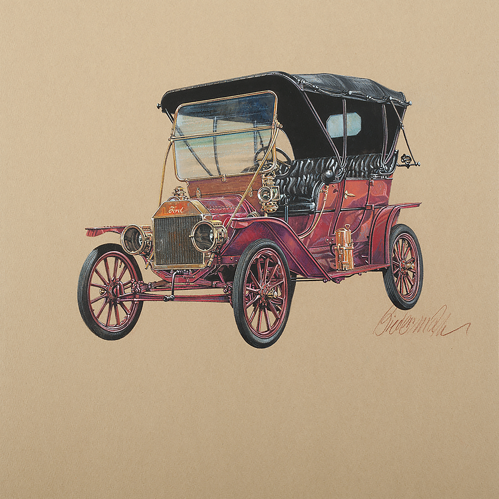 1909 Ford Model T Touring: Illustrated by Jerome D. Biederman