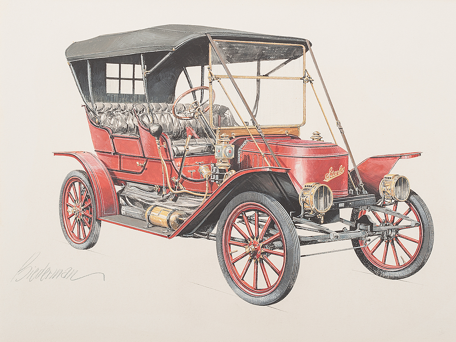 1910 Stanley Steamer Toy Tonneau: Illustrated by Jerome D. Biederman
