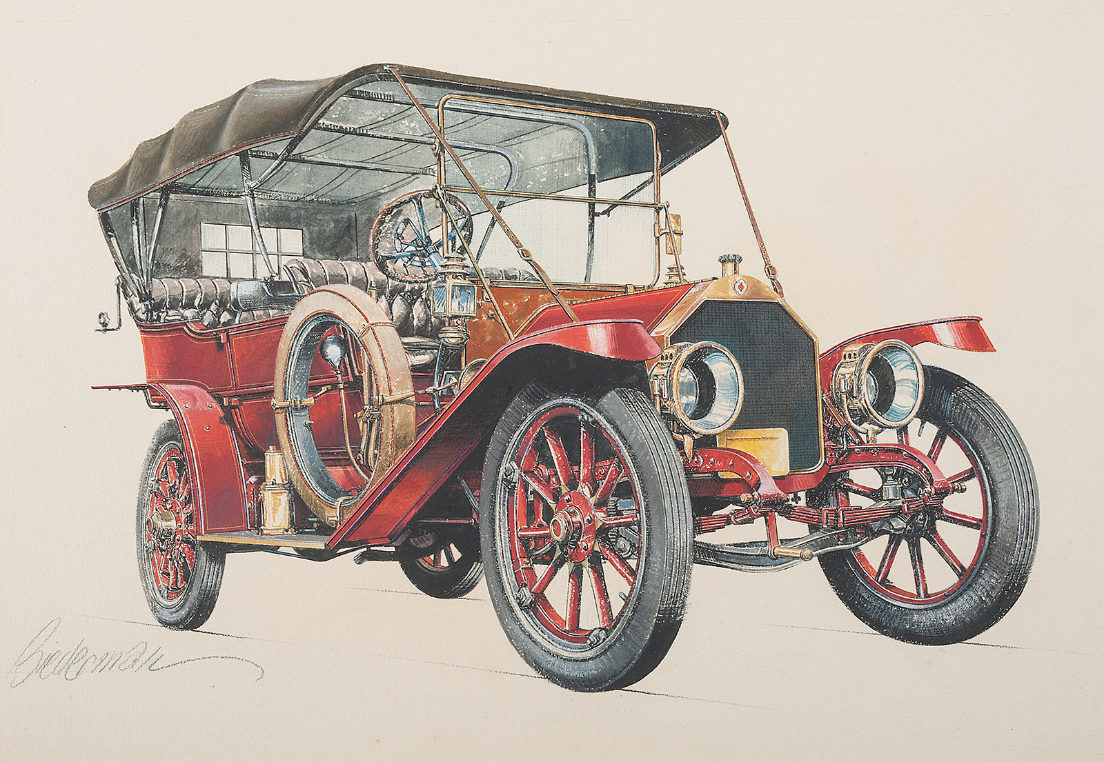 1911 Palmer-Singer Seven-Passenger Touring: Illustrated by Jerome D. Biederman