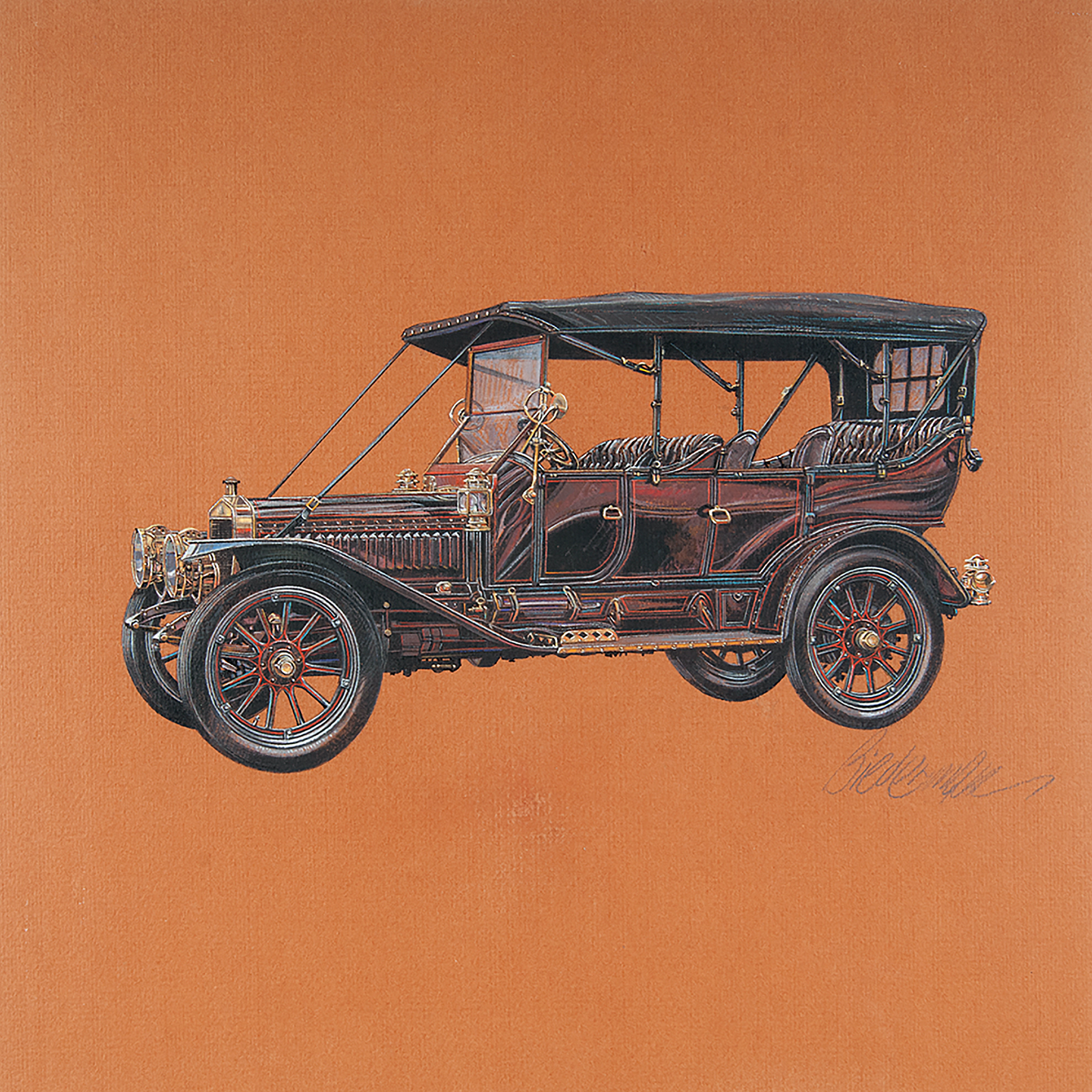 1911 Winton Seven-Passenger Touring: Illustrated by Jerome D. Biederman