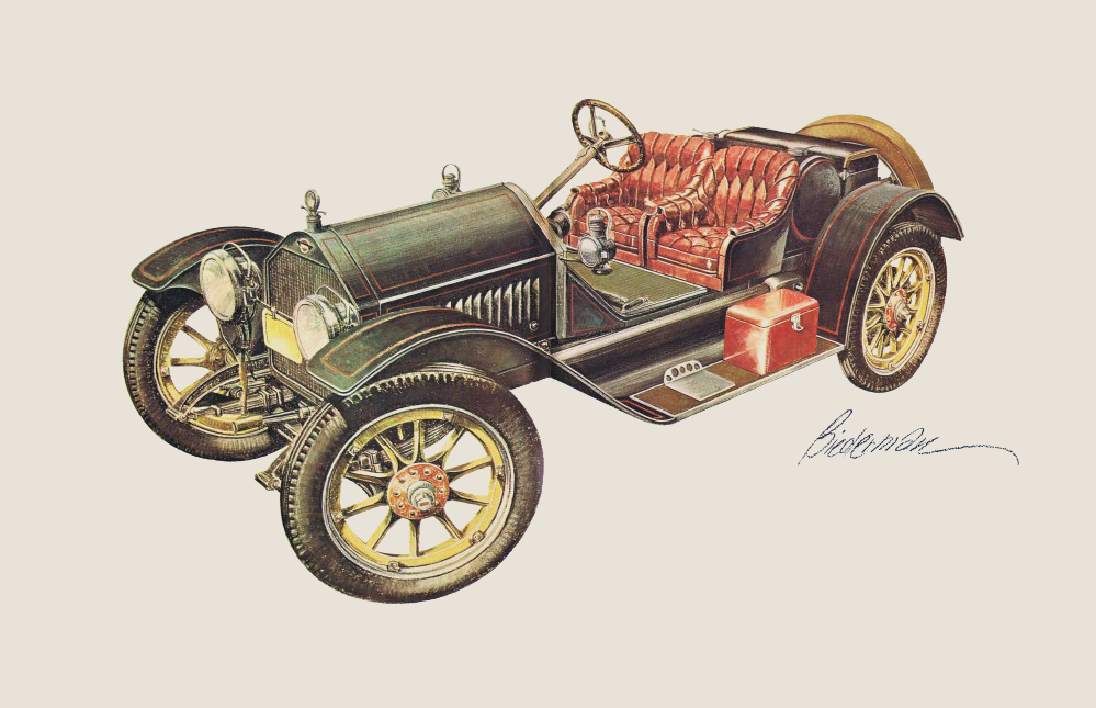 1914 Stutz Bearcat: Illustrated by Jerome D. Biederman