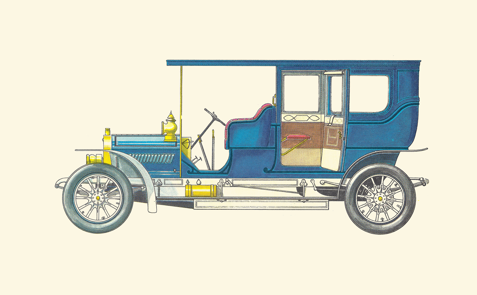 1907 Opel Limousine: Illustrated by Horst Schleef