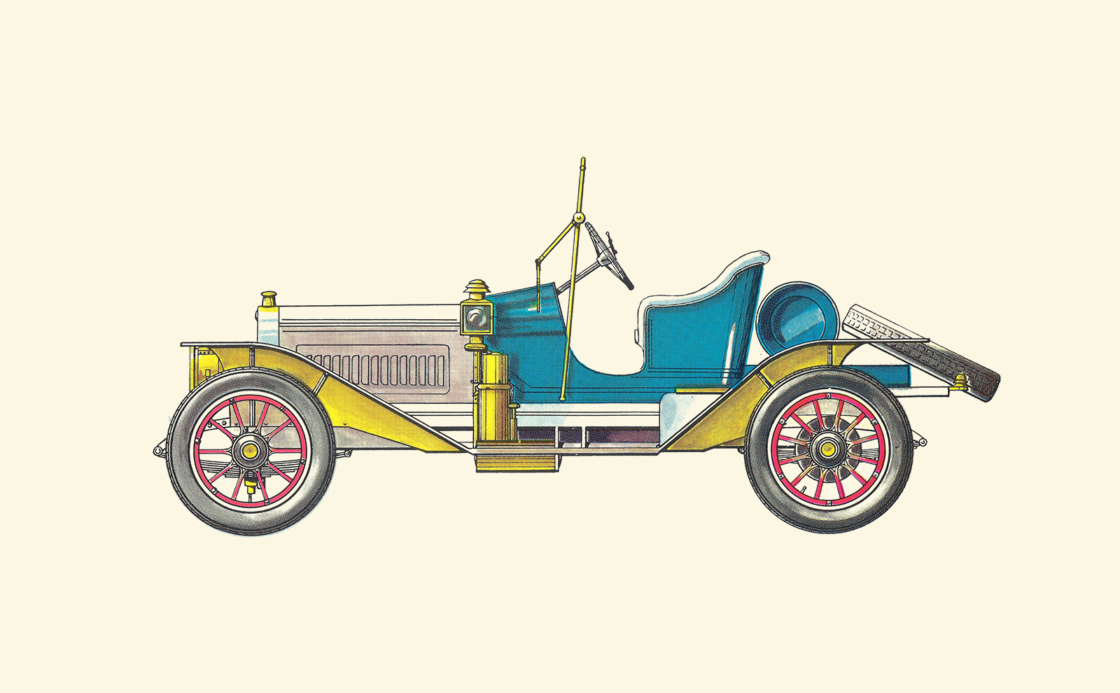 1911 Lozier Light-Six: Illustrated by Horst Schleef