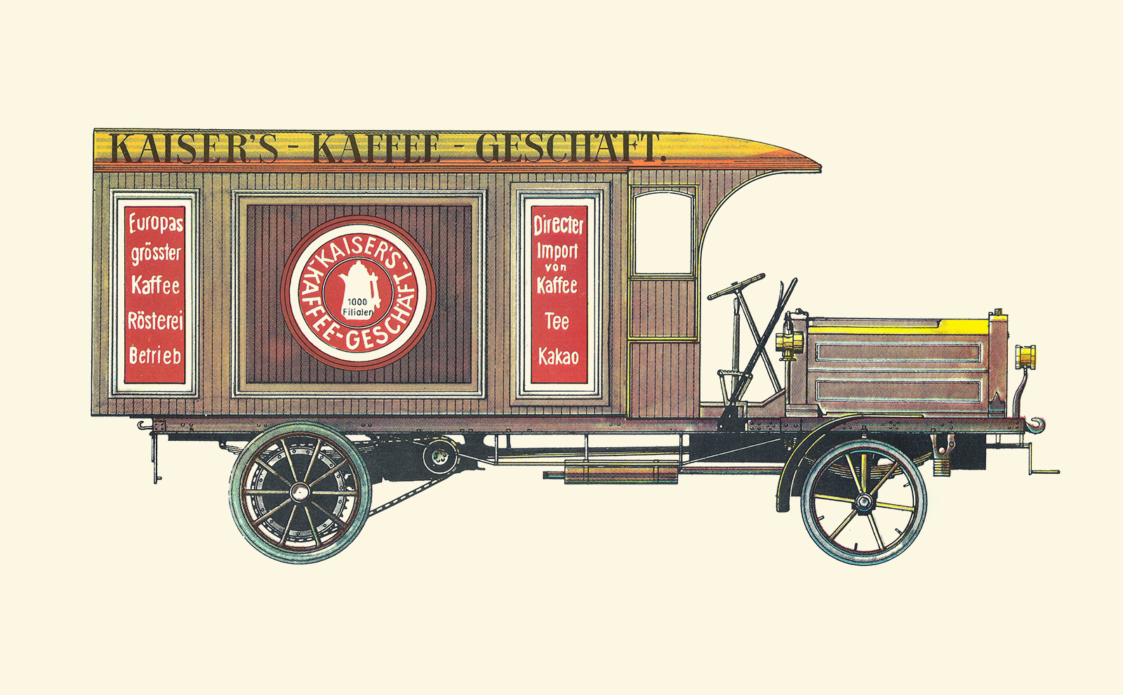 1913 Büssing-Lastwagen 6-Zyl: Illustrated by Horst Schleef