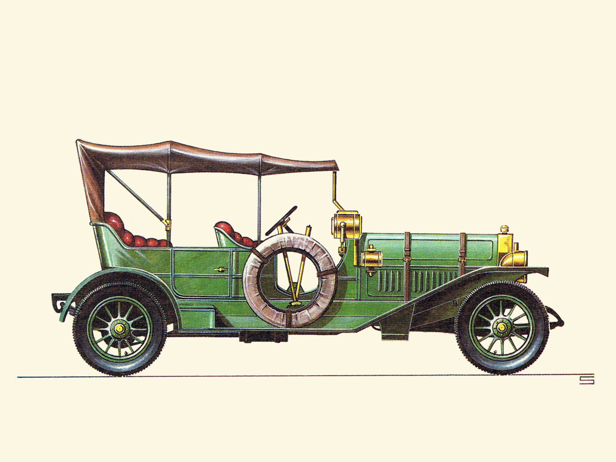 1907 Thomas Flyer 6-70: Illustrated by Ralf Swoboda