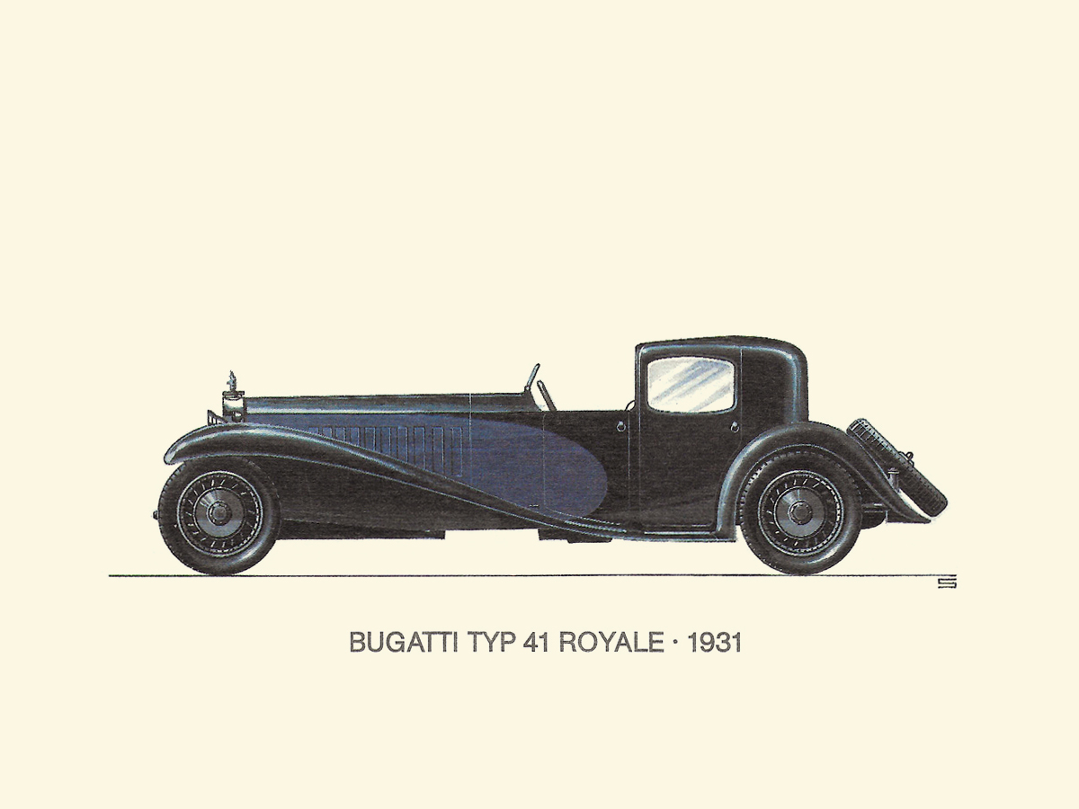 1931 Bugatti Typ 41 Royale: Illustrated by Ralf Swoboda