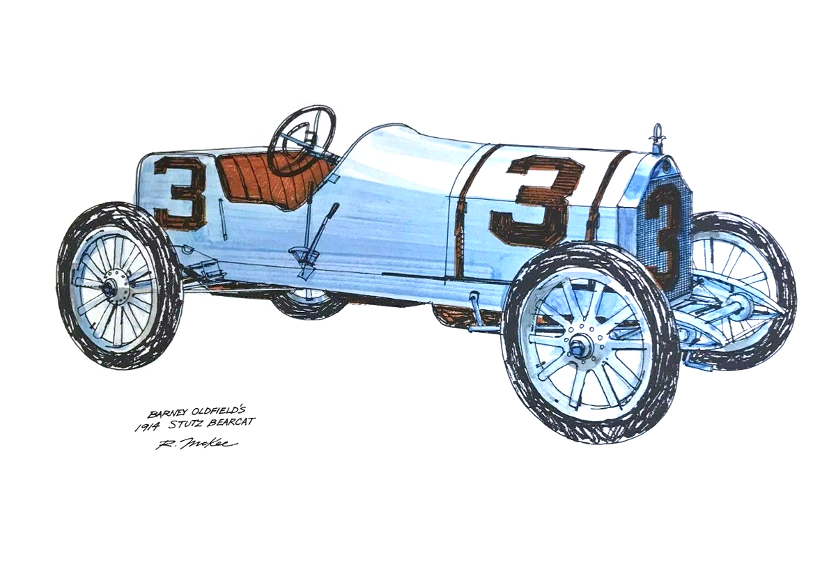 Barney Oldfield's 1914 Stutz Bearcat: Illustrated by Ron McKee