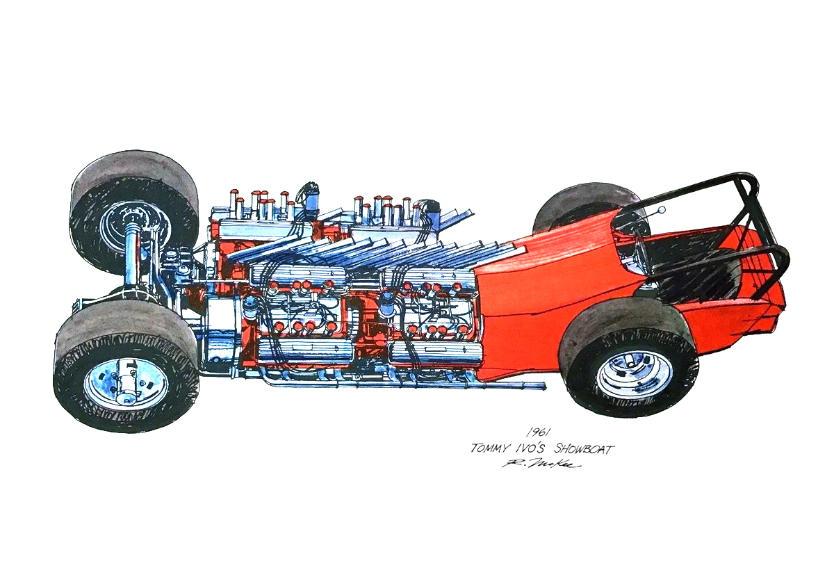 1961 Tommy Ivo's Showboat: Illustrated by Ron McKee