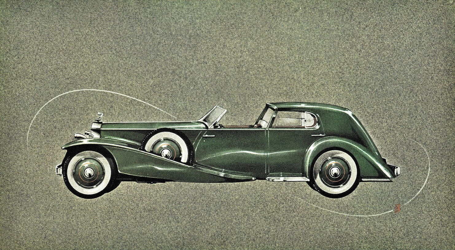 1939 Rolls-Royce Phantom III Town Car: Artwork by Count Alexis de Sakhnoffsky