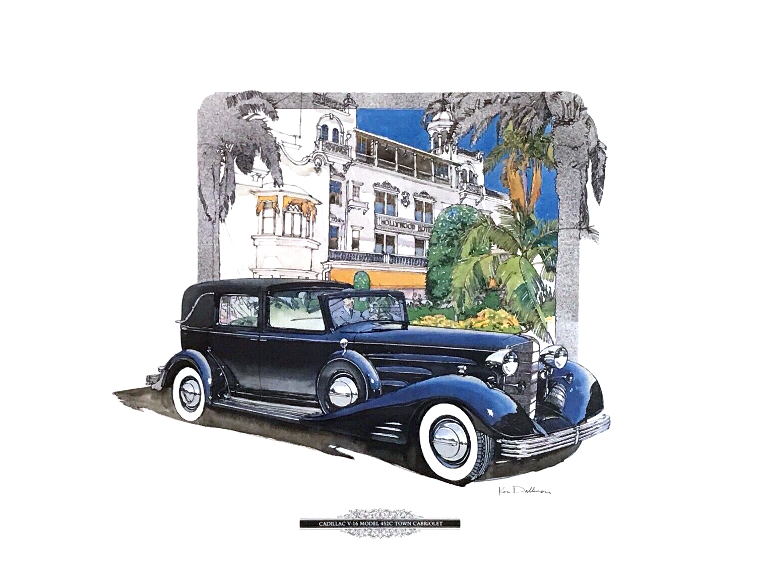 Cadillac V-16 Model 452C Town Cabriolet: Illustrated by Ken Dallison