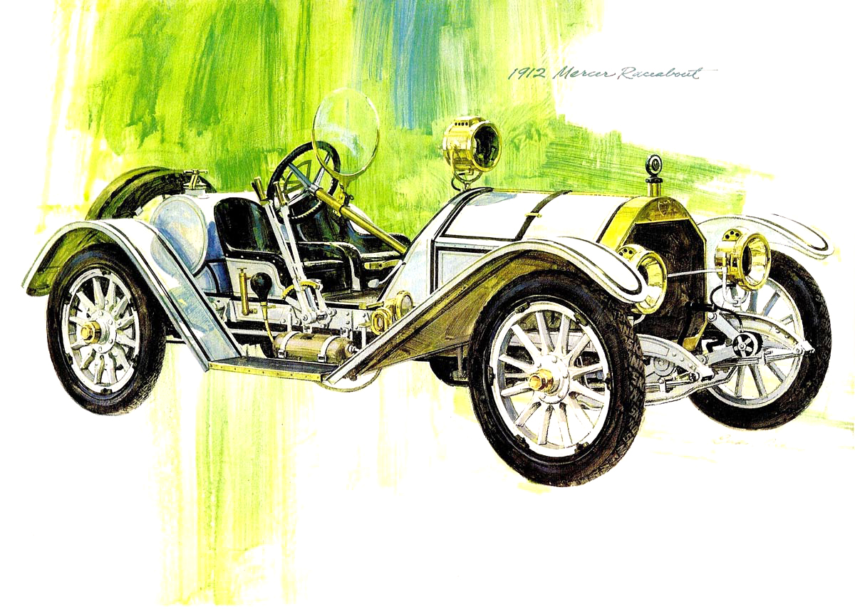 1912 Mercer Raceabout – Illustrated by Charlie Allen