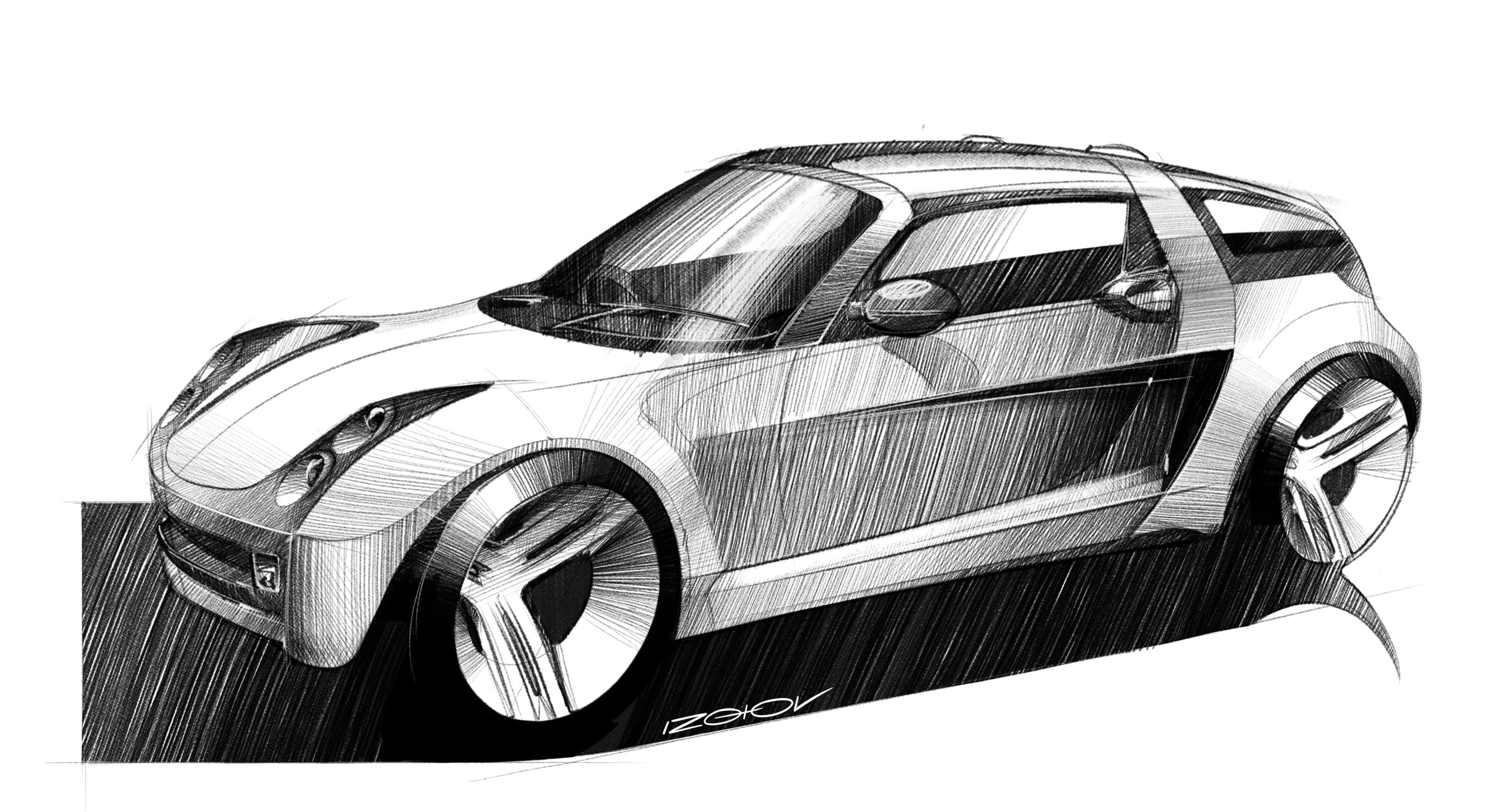 2003 Smart Roadster – Illustrated by Anton Izotov