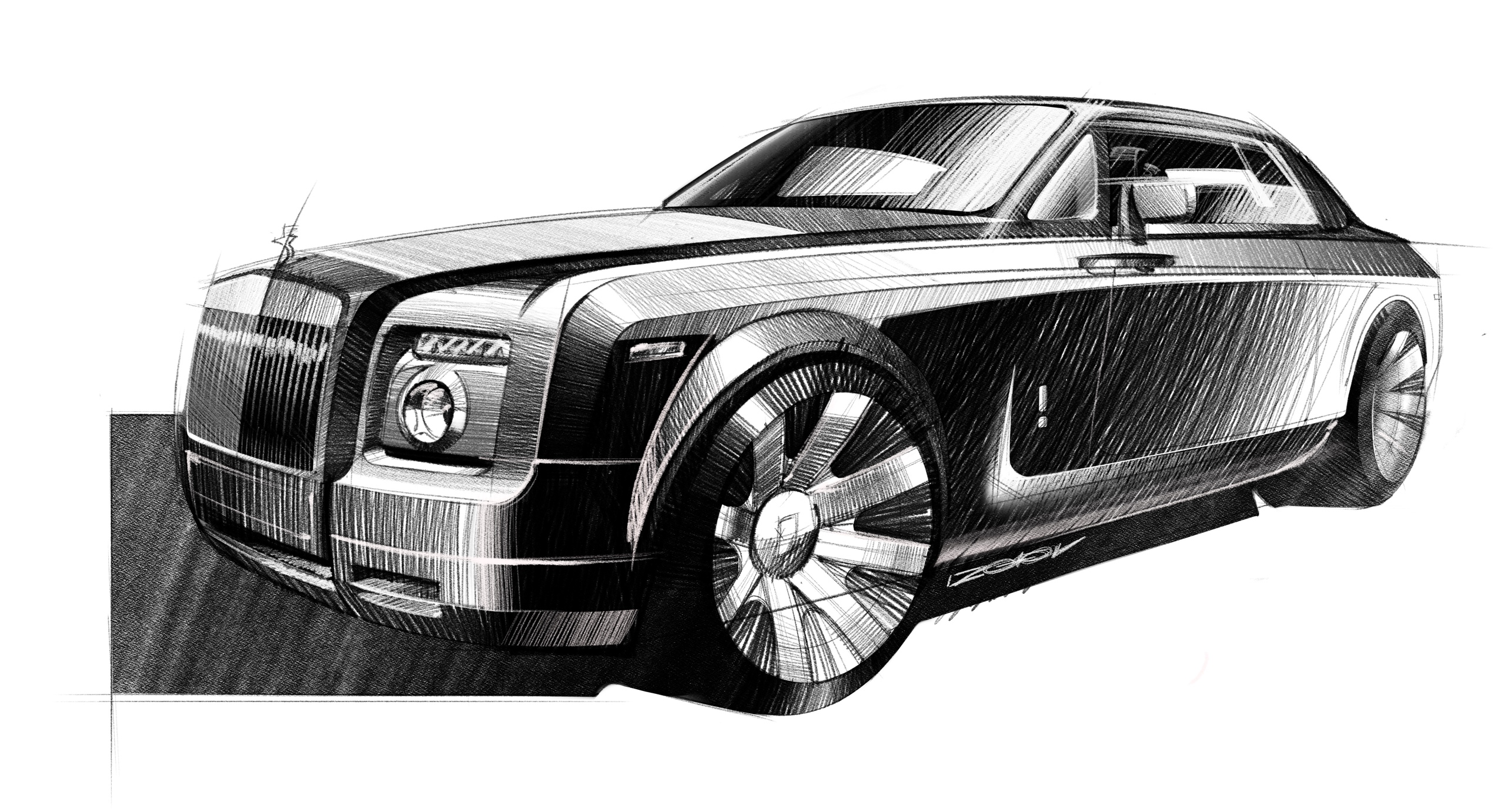 2008 Rolls-Royce Phantom Coupe – Illustrated by Anton Izotov