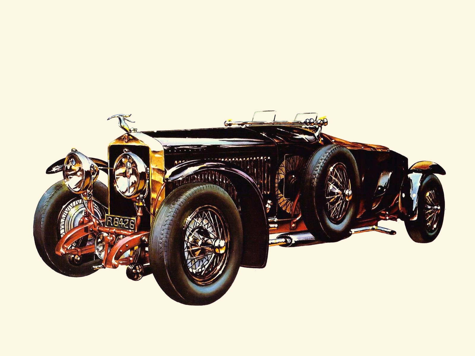 1928 Hispano-Suiza H6B – Illustrated by Alfredo De la María