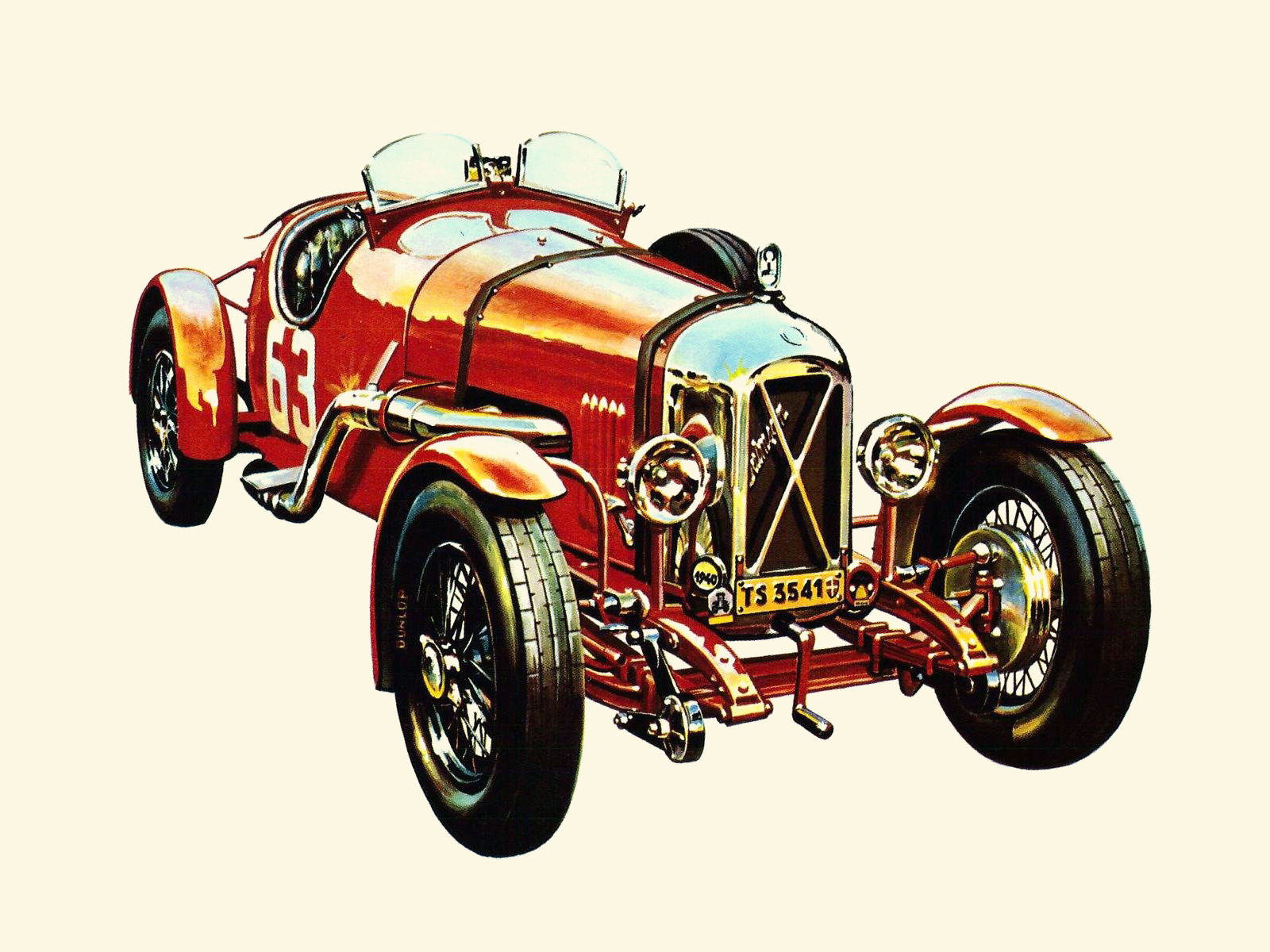 1929 Salmson 1100 – Illustrated by Alfredo De la María