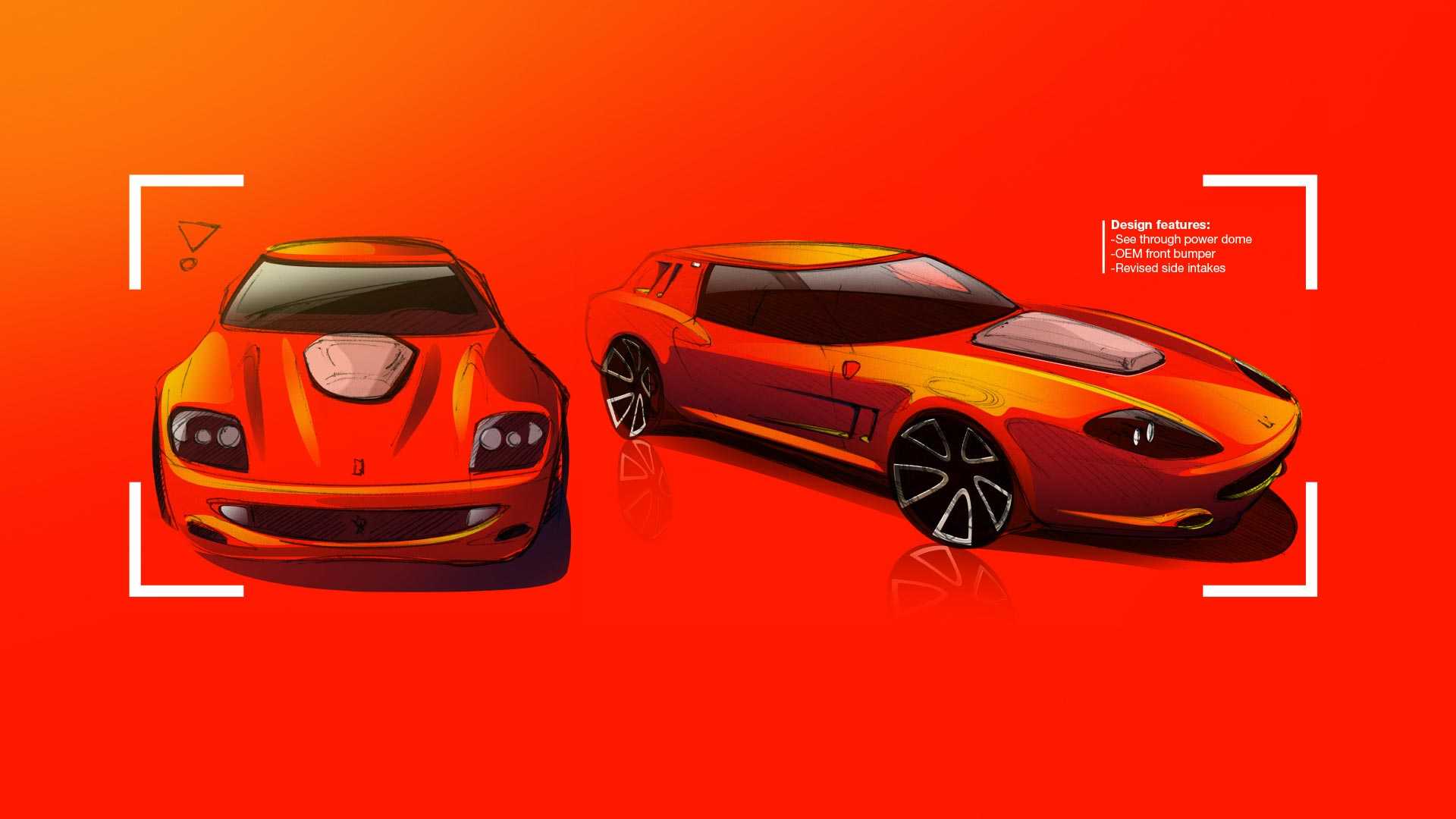 Ferrari Breadvan Homage by Niels van Roij Design – Design Sketch, 2018