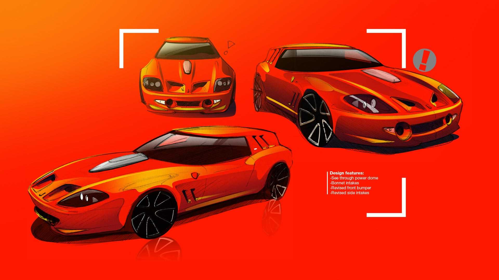 Ferrari Breadvan Homage by Niels van Roij Design – Design Sketch, 2018