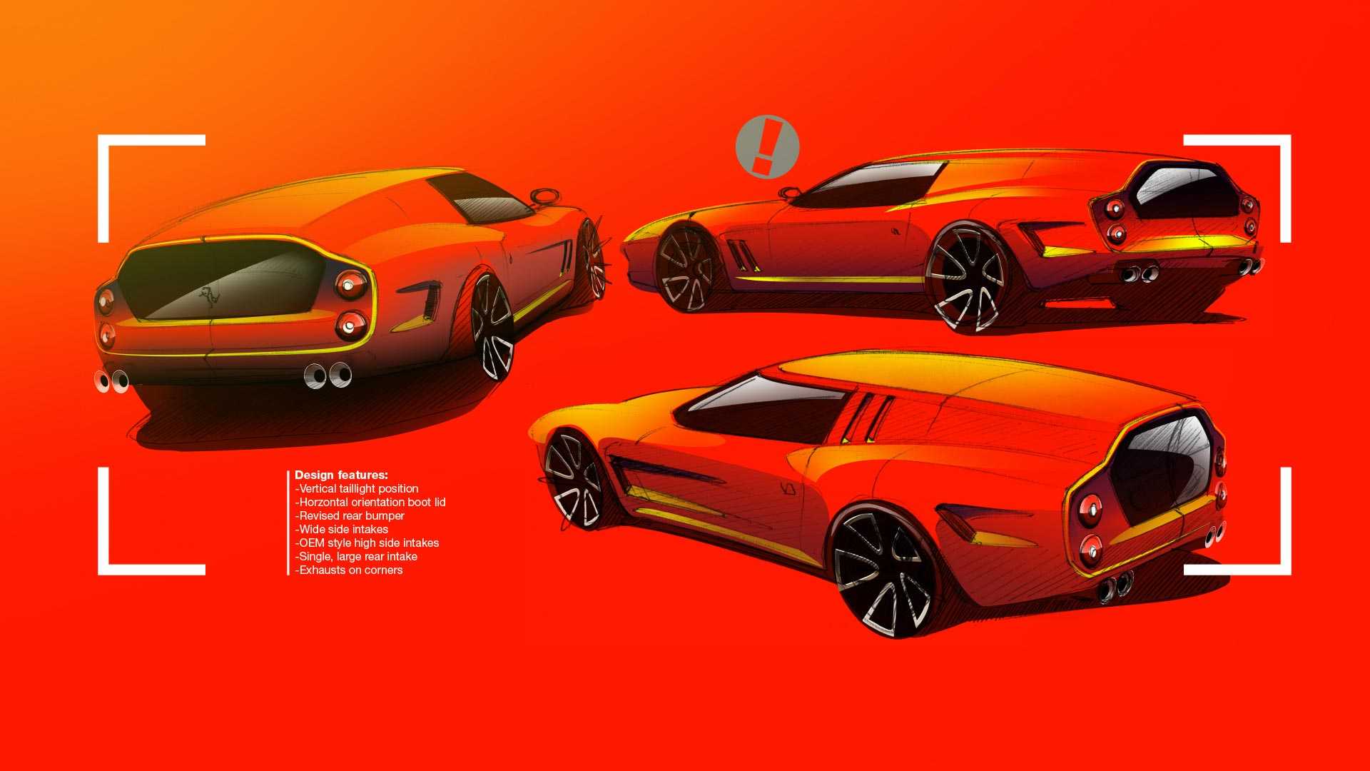 Ferrari Breadvan Homage by Niels van Roij Design – Design Sketch, 2018
