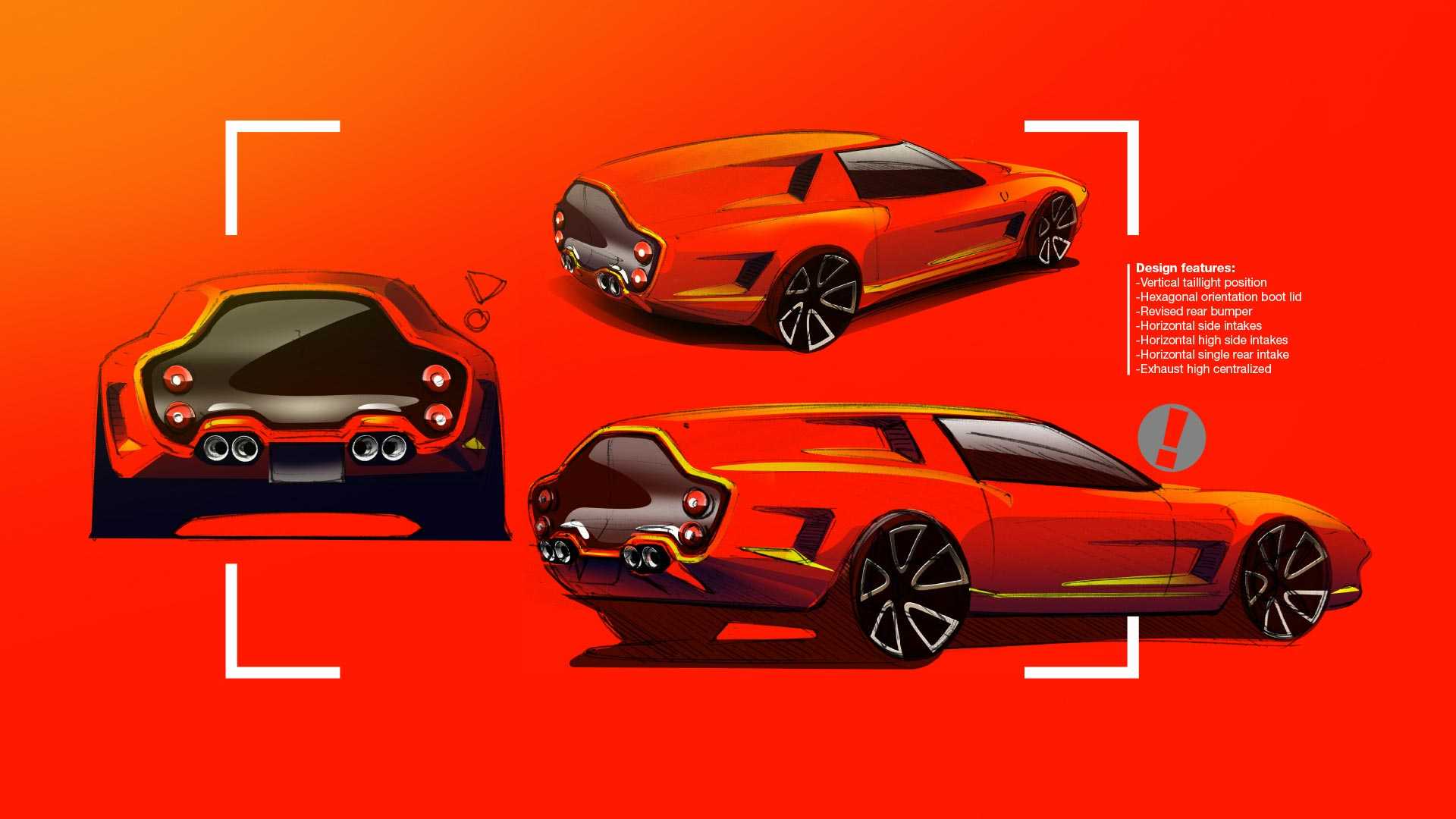 Ferrari Breadvan Homage by Niels van Roij Design – Design Sketch, 2018
