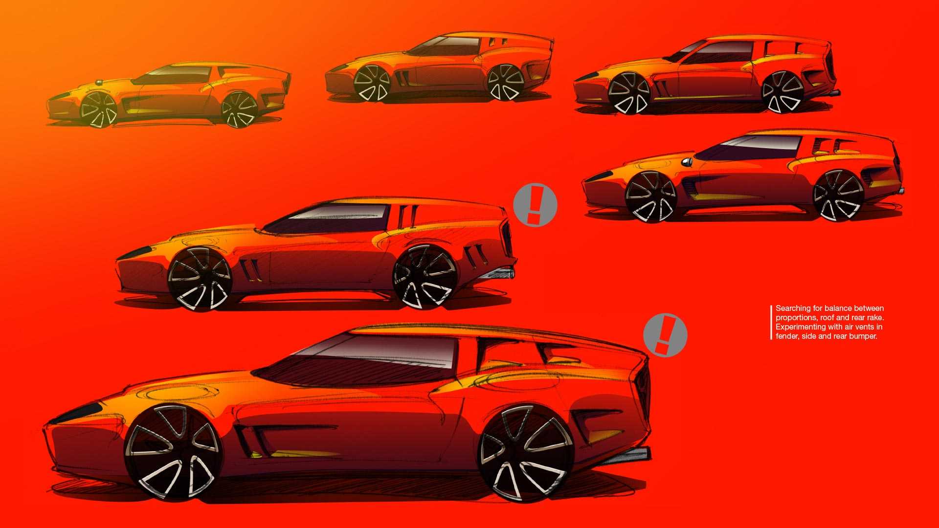 Ferrari Breadvan Homage by Niels van Roij Design – Design Sketch, 2018