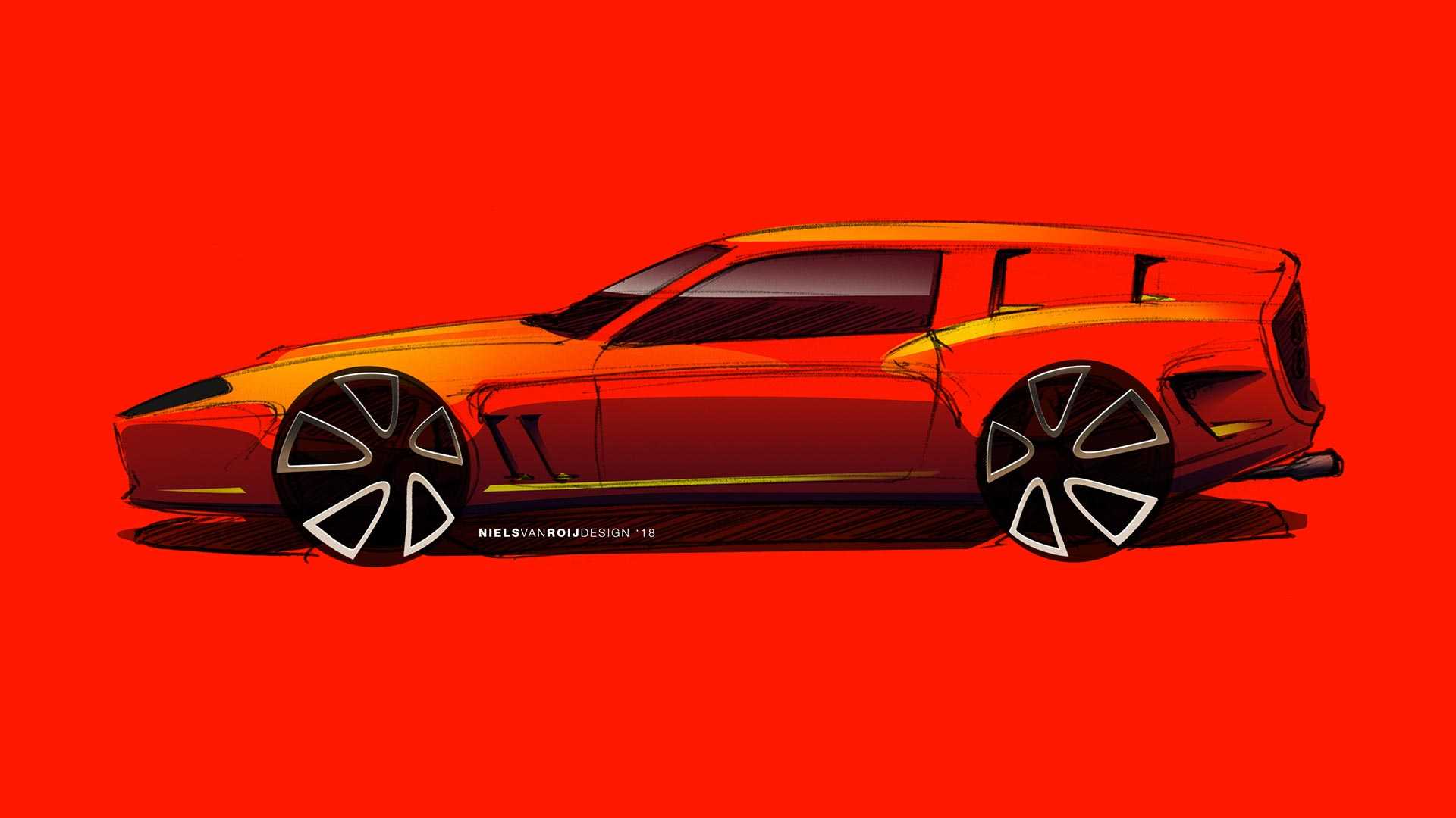 Ferrari Breadvan Homage by Niels van Roij Design – Design Sketch, 2018