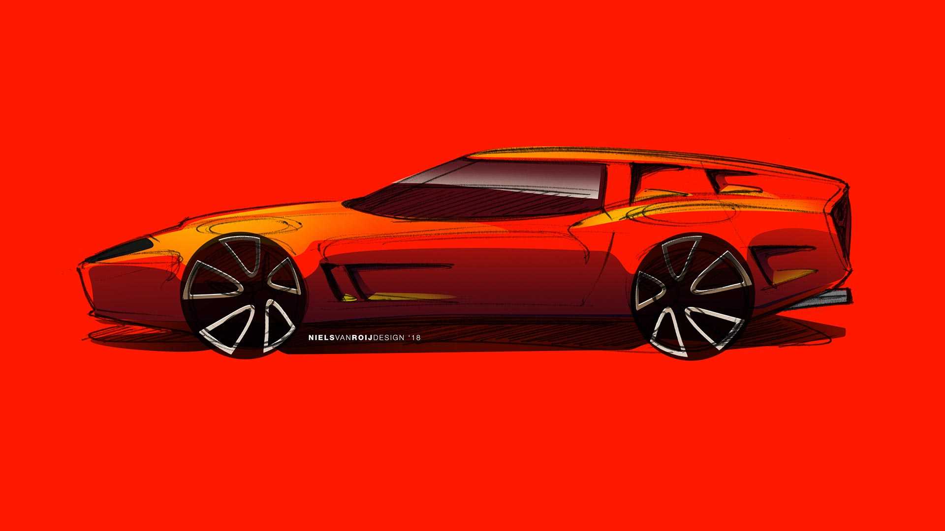 Ferrari Breadvan Homage by Niels van Roij Design – Design Sketch, 2018