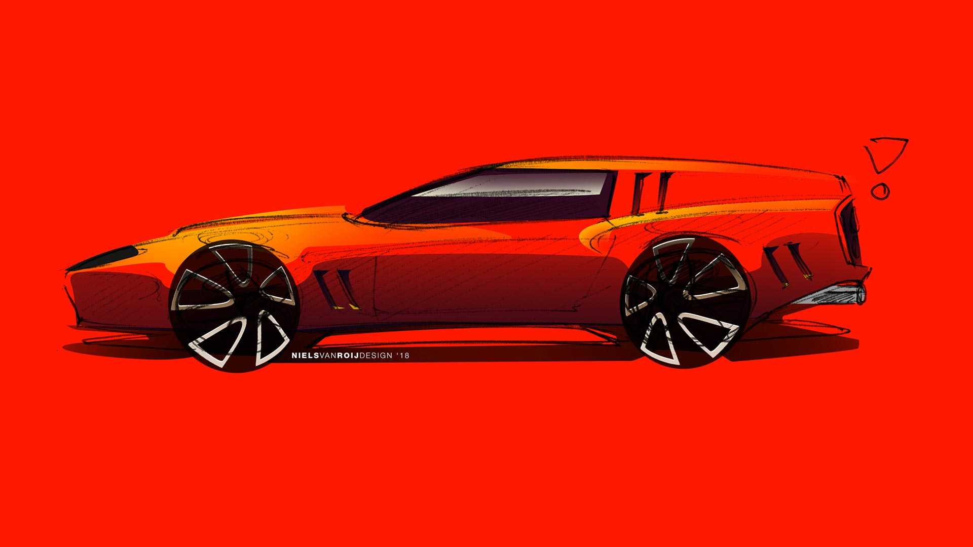 Ferrari Breadvan Homage by Niels van Roij Design – Design Sketch, 2018