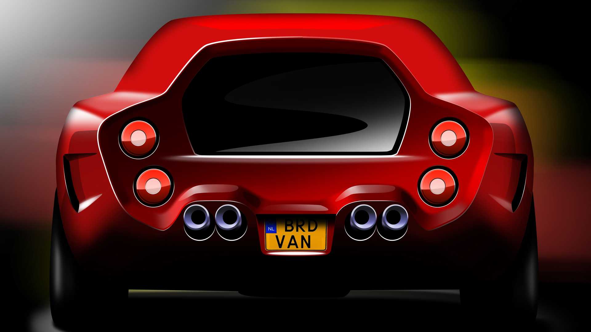 Ferrari Breadvan Homage by Niels van Roij Design – Design Sketch, 2018