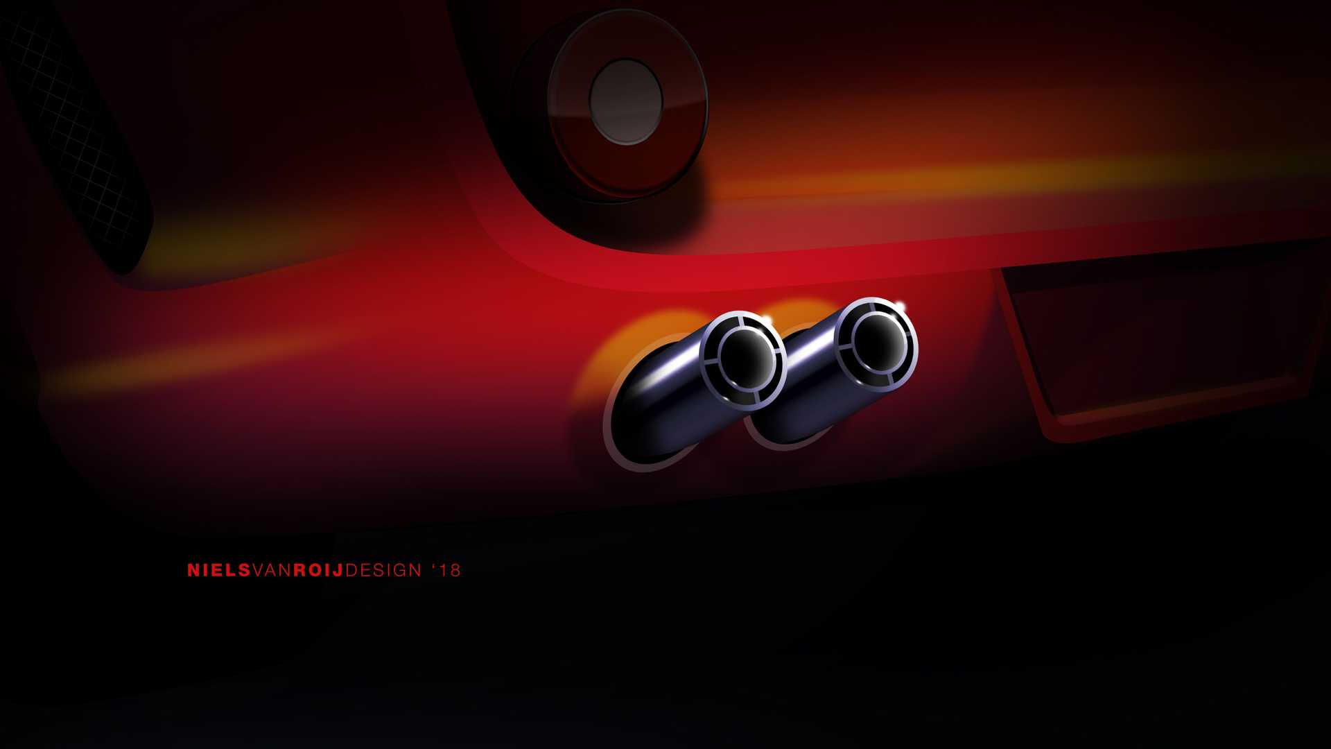 Ferrari Breadvan Homage by Niels van Roij Design – Design Sketch, 2018