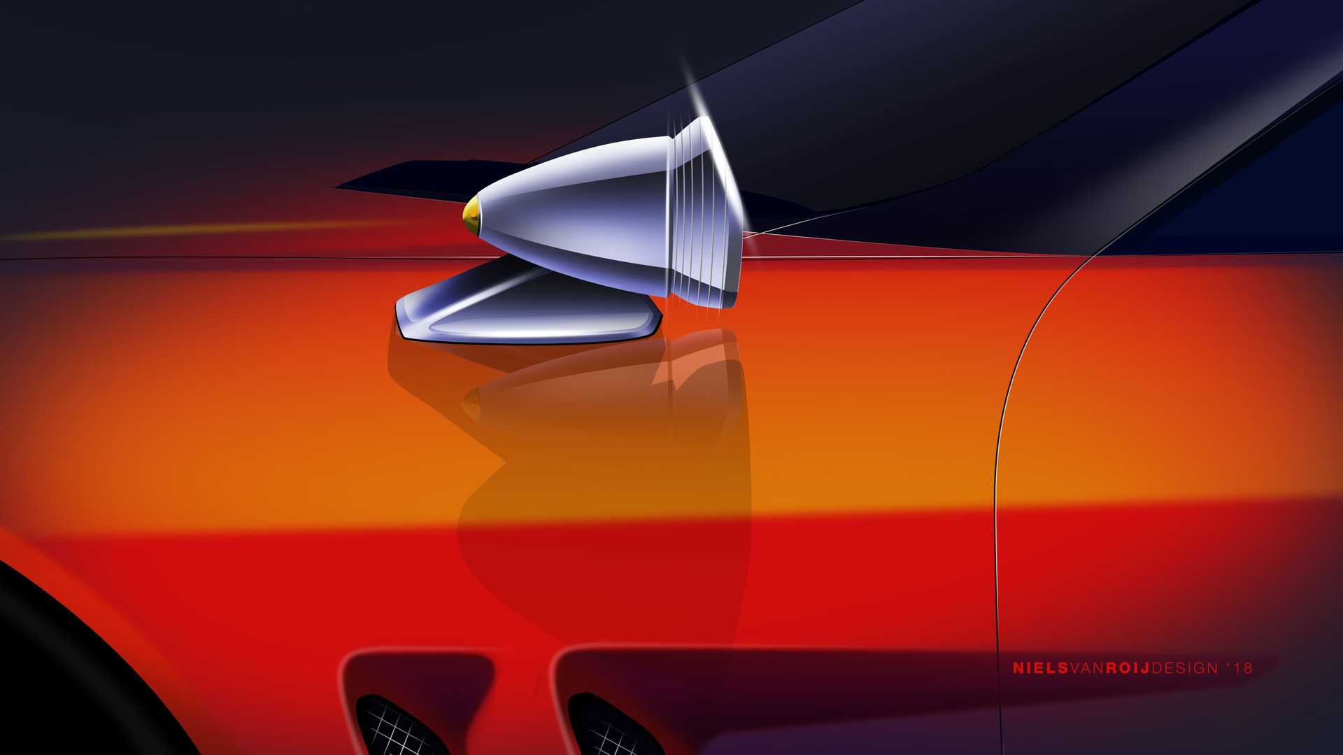 Ferrari Breadvan Homage by Niels van Roij Design – Design Sketch, 2018