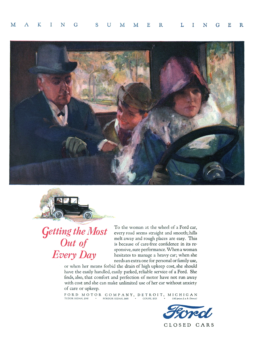 Ford Model T Ad (September, 1924) – Getting the Most Out of Every Day