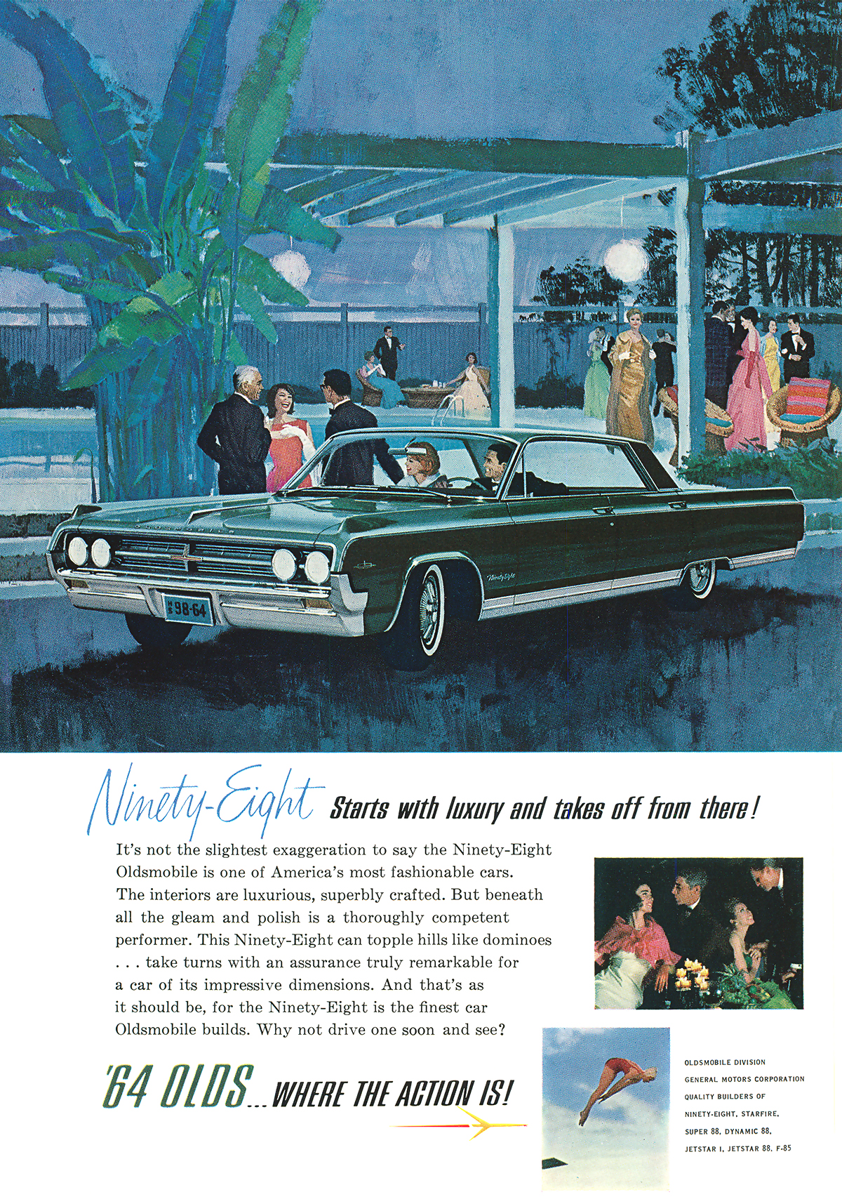 Oldsmobile Ninety-Eight Ad (November, 1963)