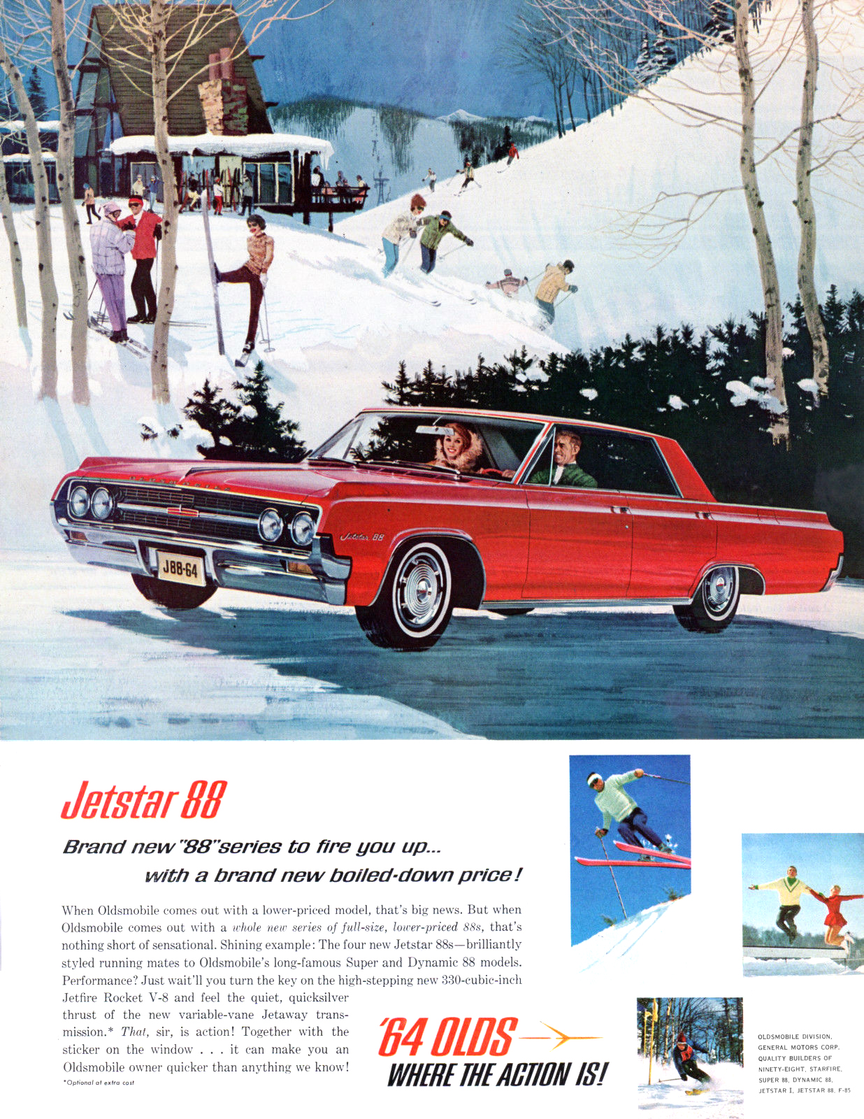 Oldsmobile Jetstar 88 Ad (January, 1964)
