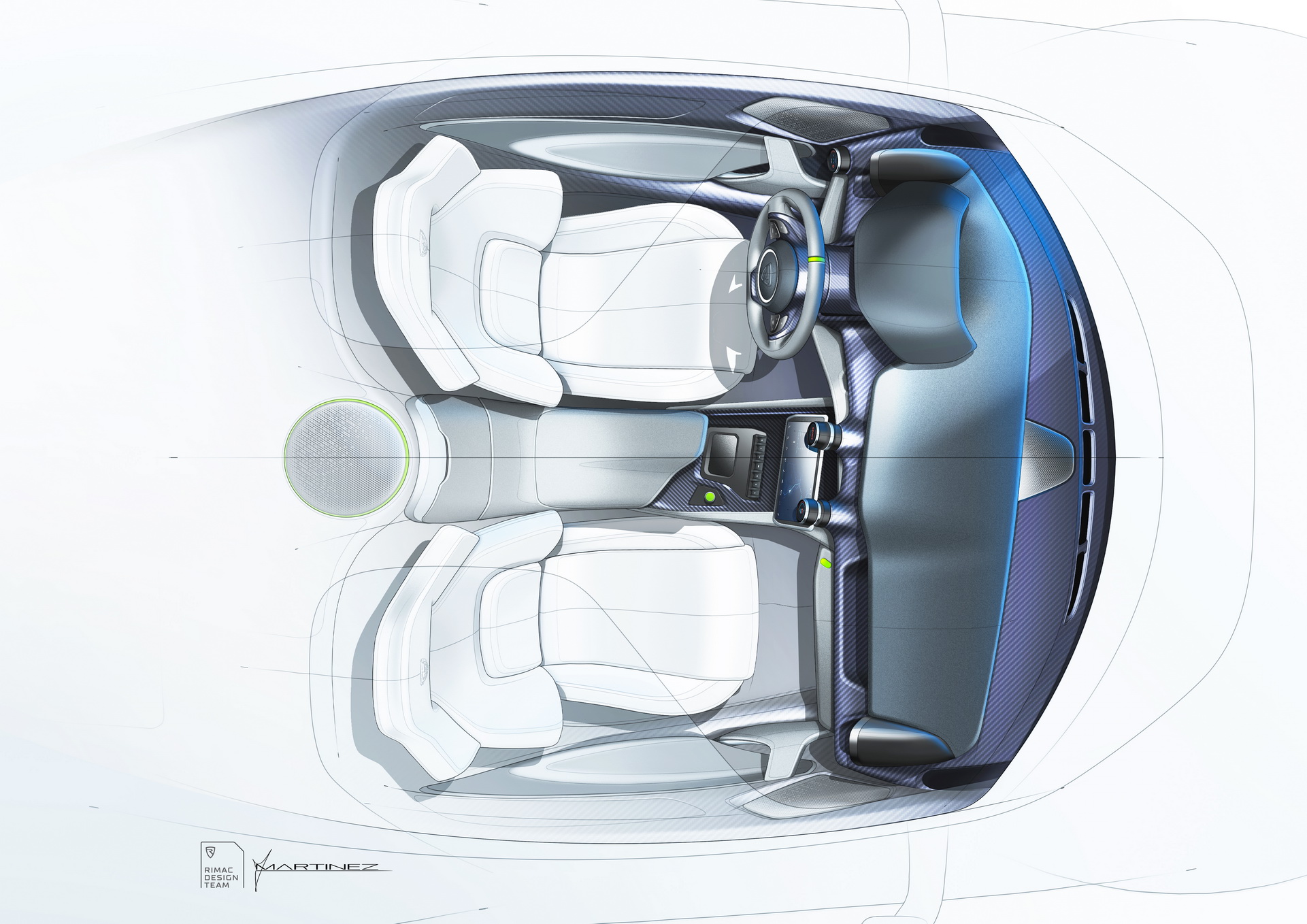 Rimac Nevera (2021) - Design Sketch