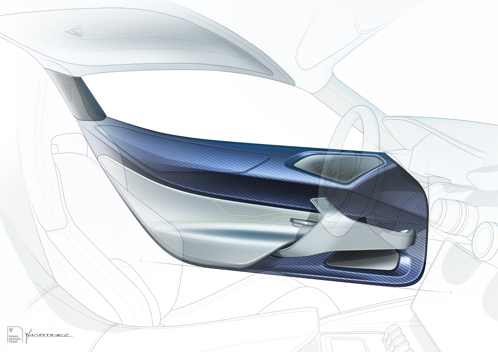 Rimac Nevera (2021) - Design Sketch