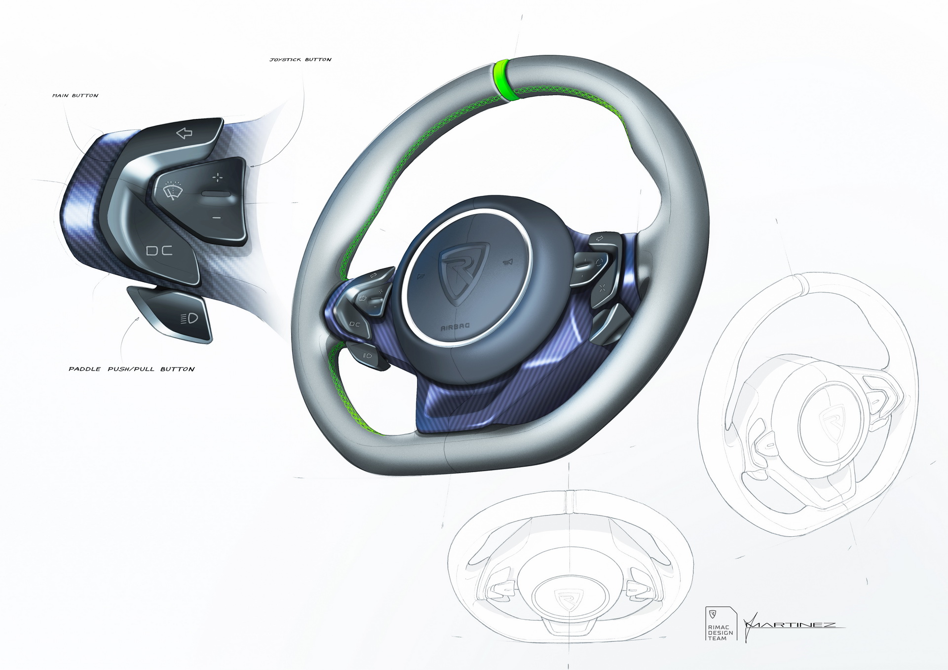 Rimac Nevera (2021) - Design Sketch