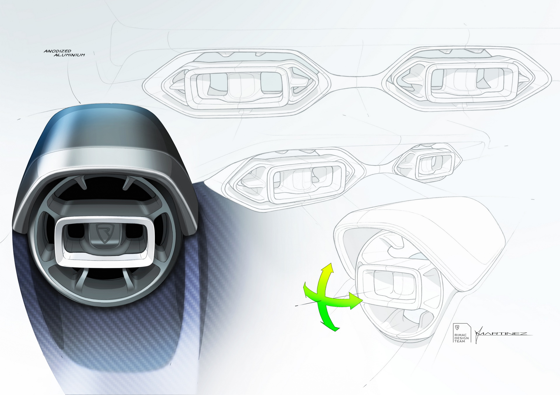 Rimac Nevera (2021) - Design Sketch