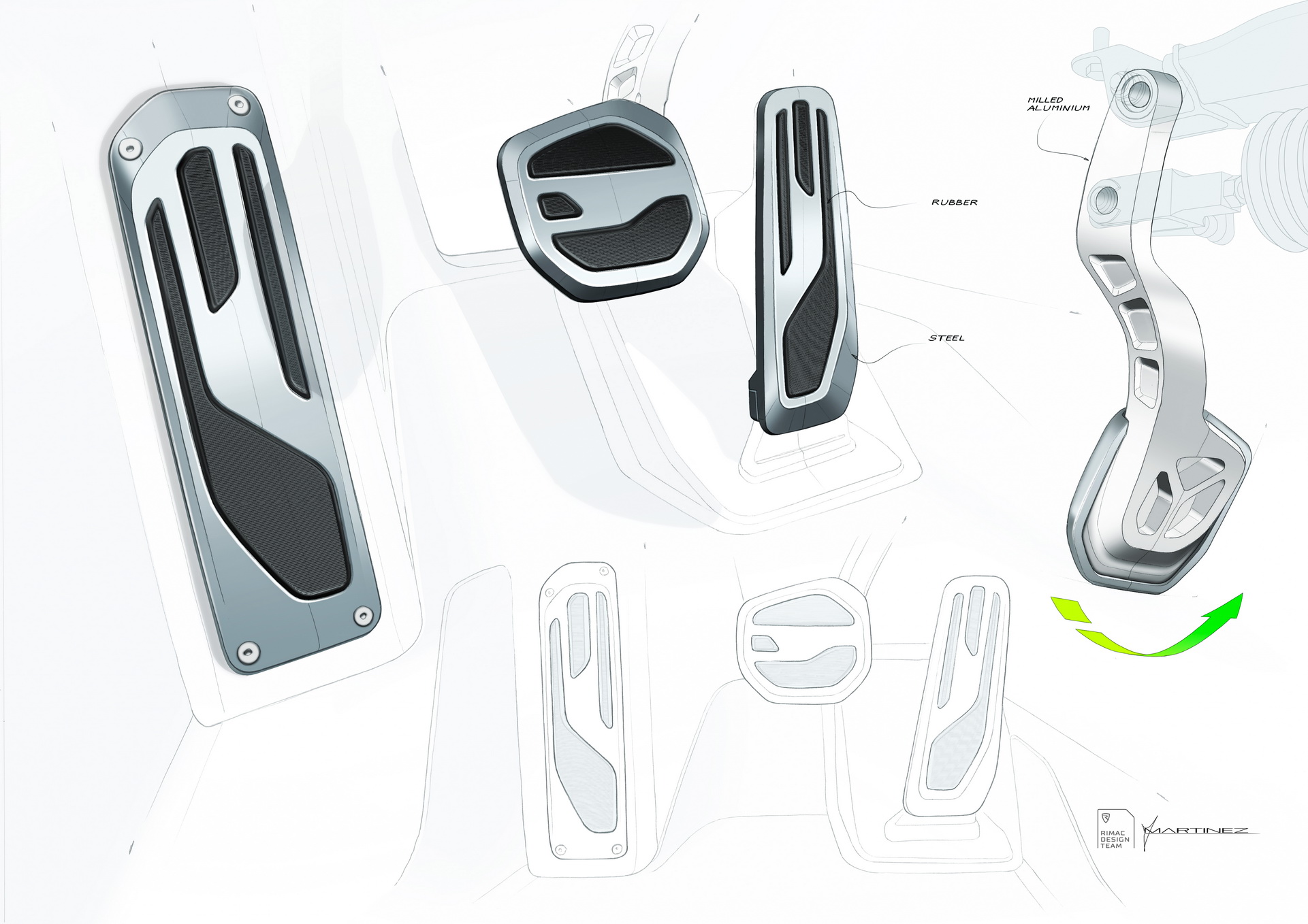 Rimac Nevera (2021) - Design Sketch