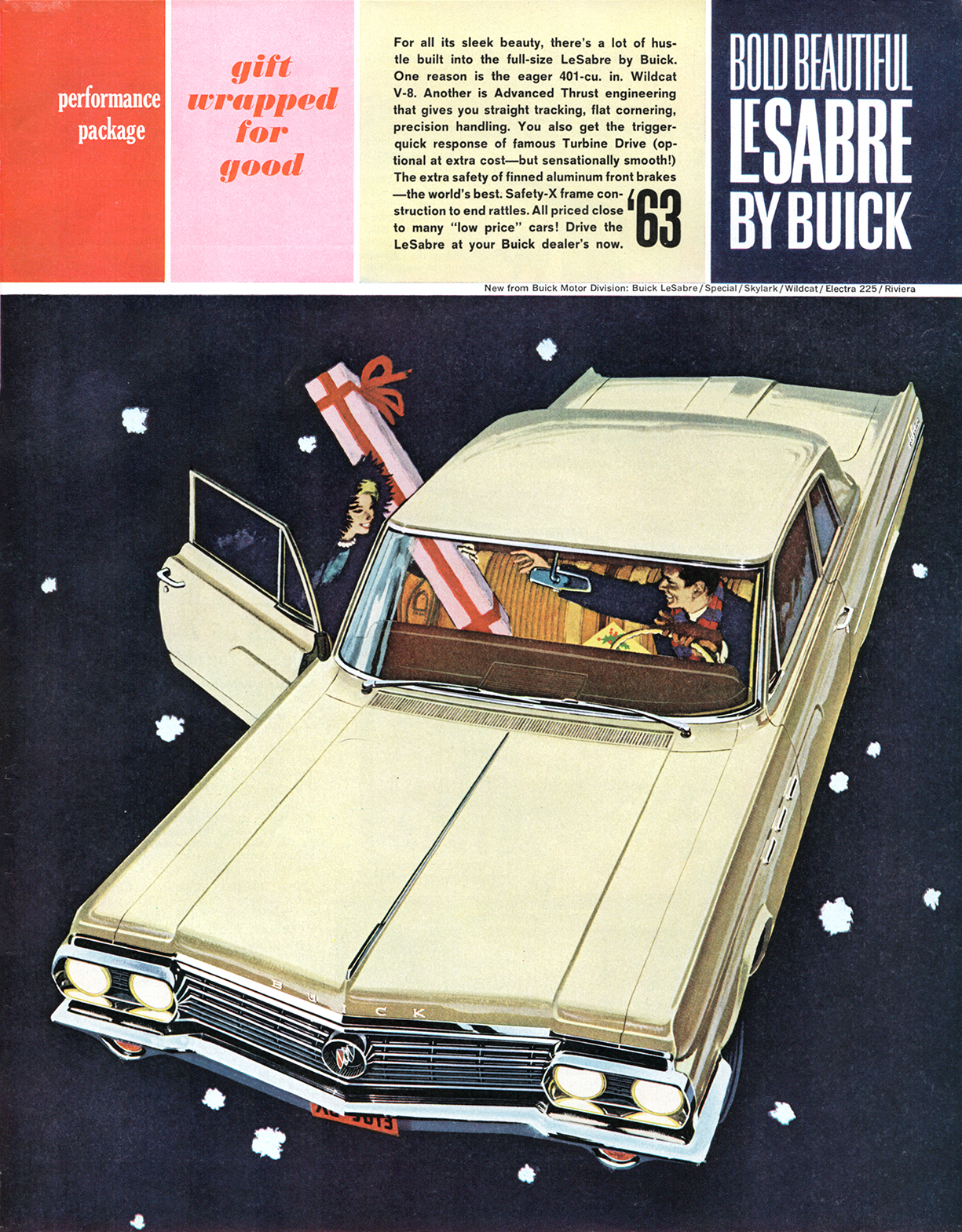 '63 Buick LeSabre 2-Door Sedan Ad (1962–63) – Gift Wrapped for Good