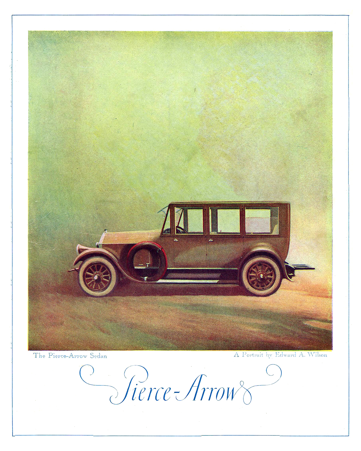 Pierce-Arrow Sedan Ad (December, 1920 – January, 1921) – Illustrated by Edward A. Wilson