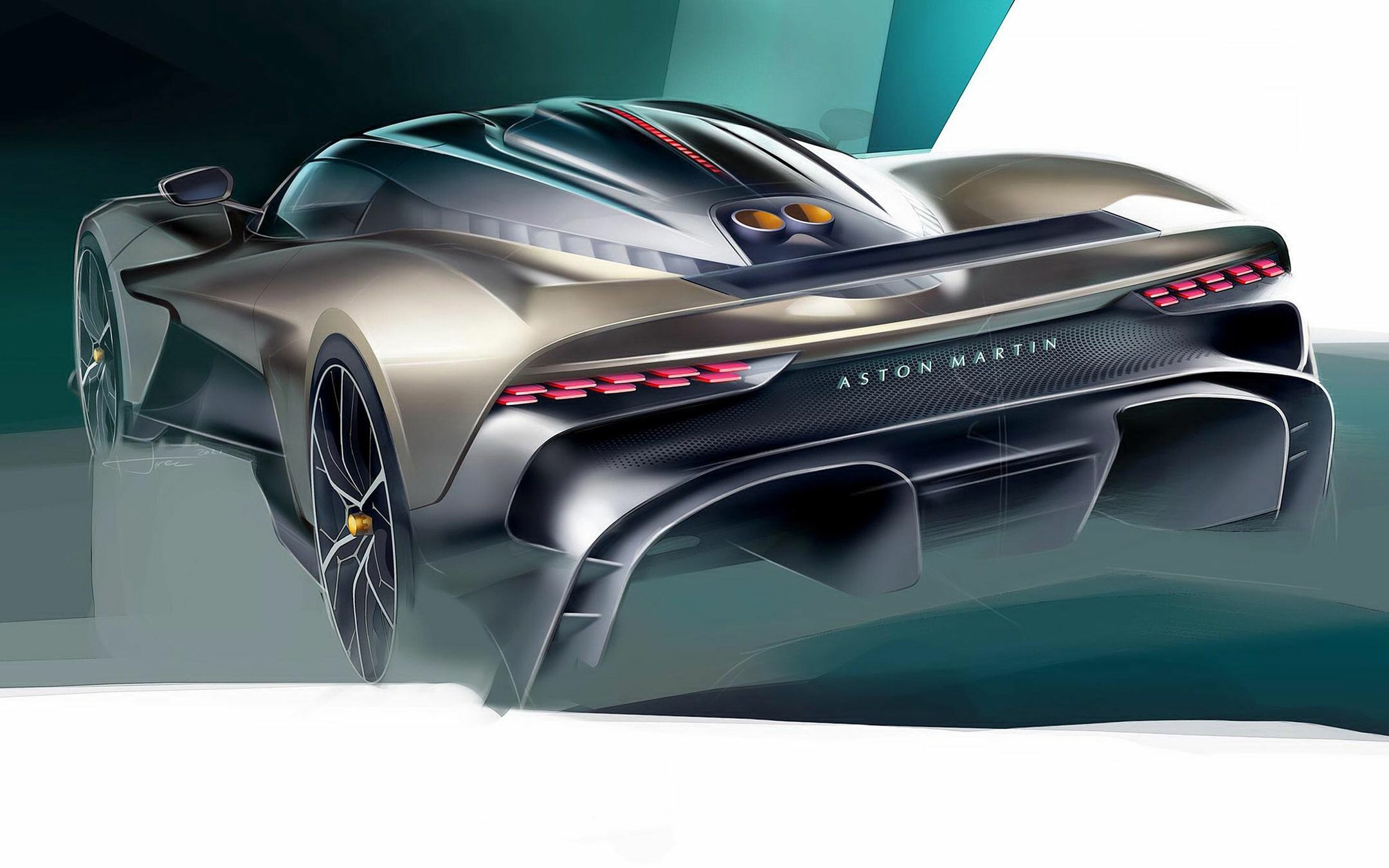 Aston Martin Valhalla (2021) – Design Sketch by Ondrej Jirec