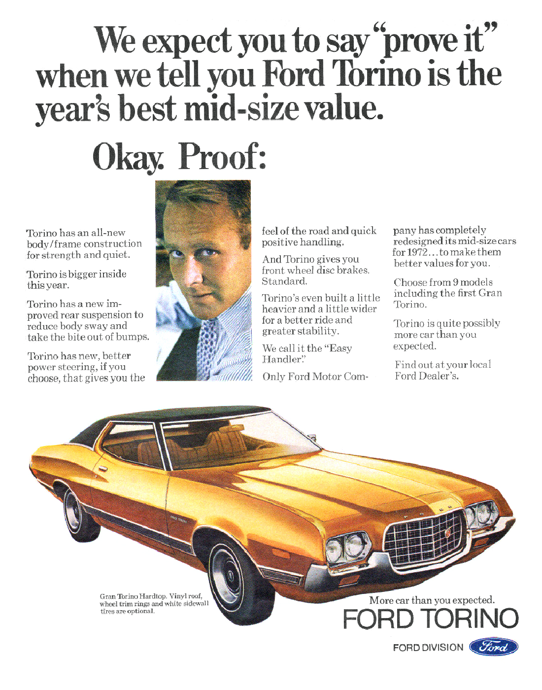 Ford Gran Torino Hardtop Ad (1972)