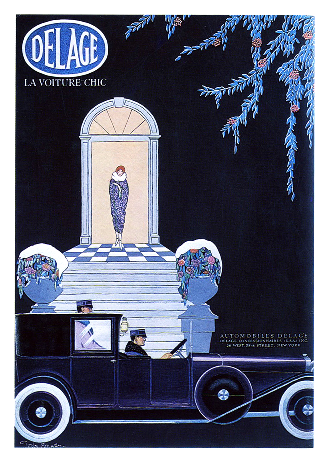Delage Ad (1920) – Illustrated by Gordon Conway