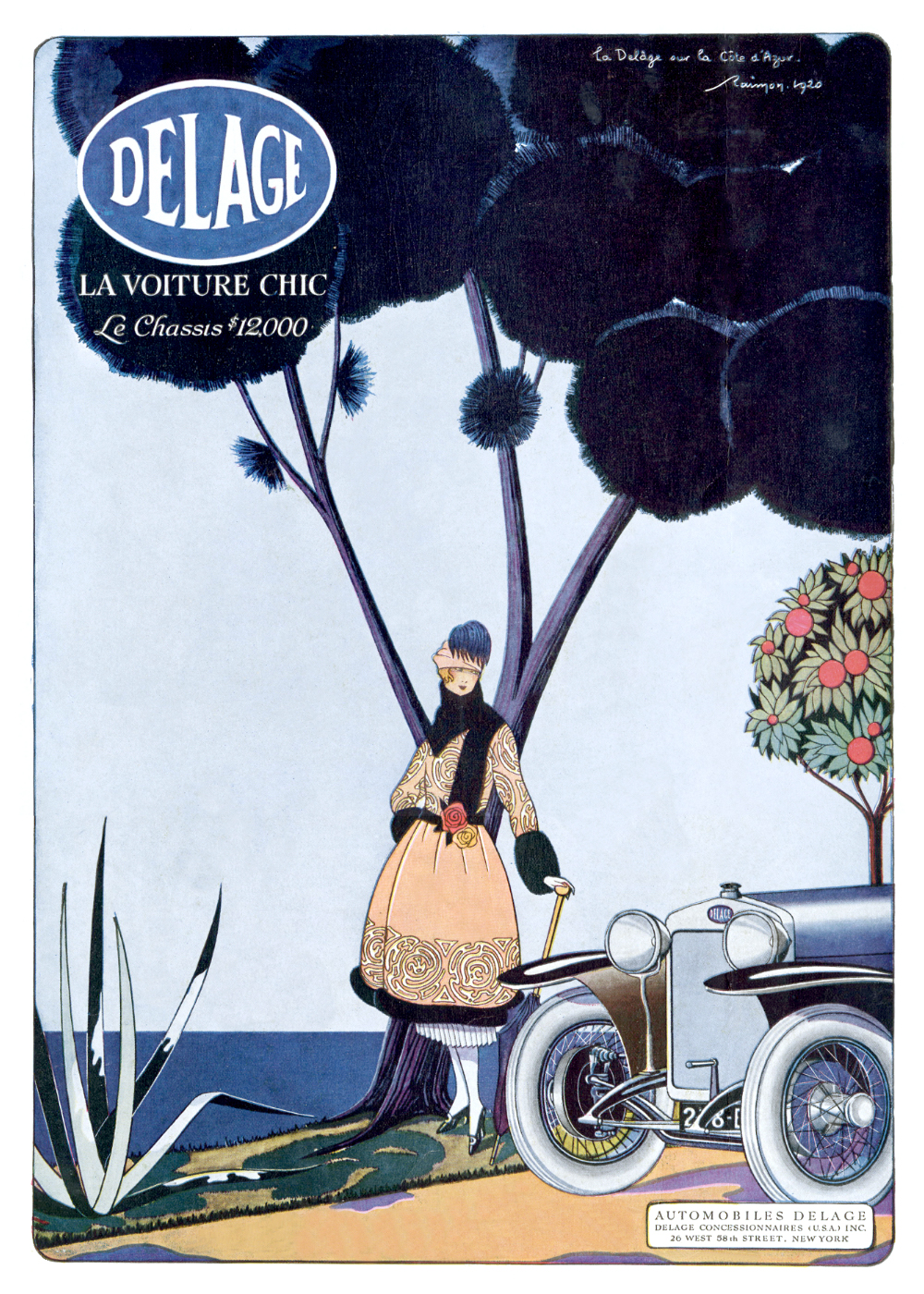 Delage Ad (1920) – Illustrated by Raimon