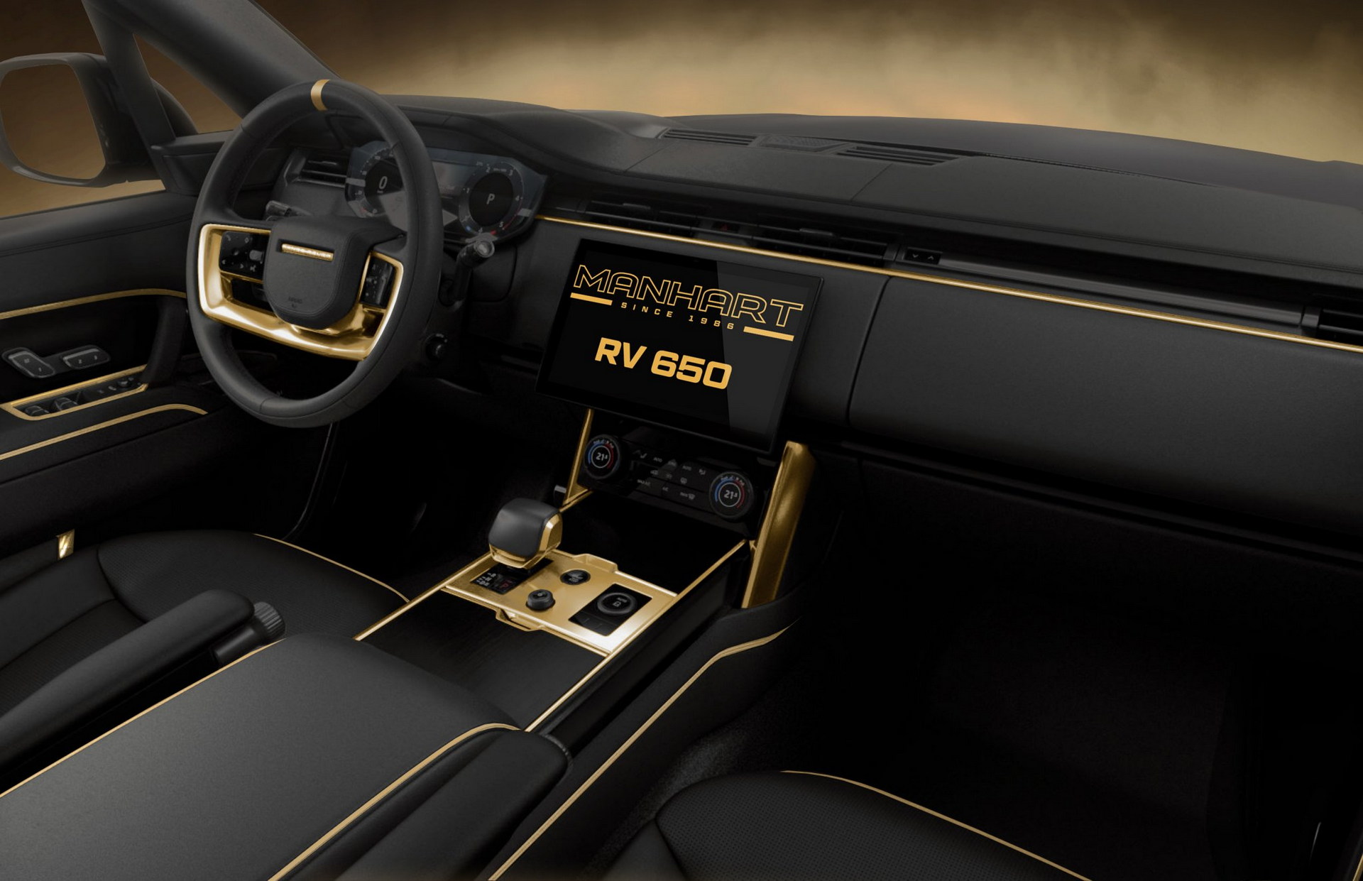 Manhart Vogue RV 650 (2022): Opulent Black And Gold Range Rover For The Middle East