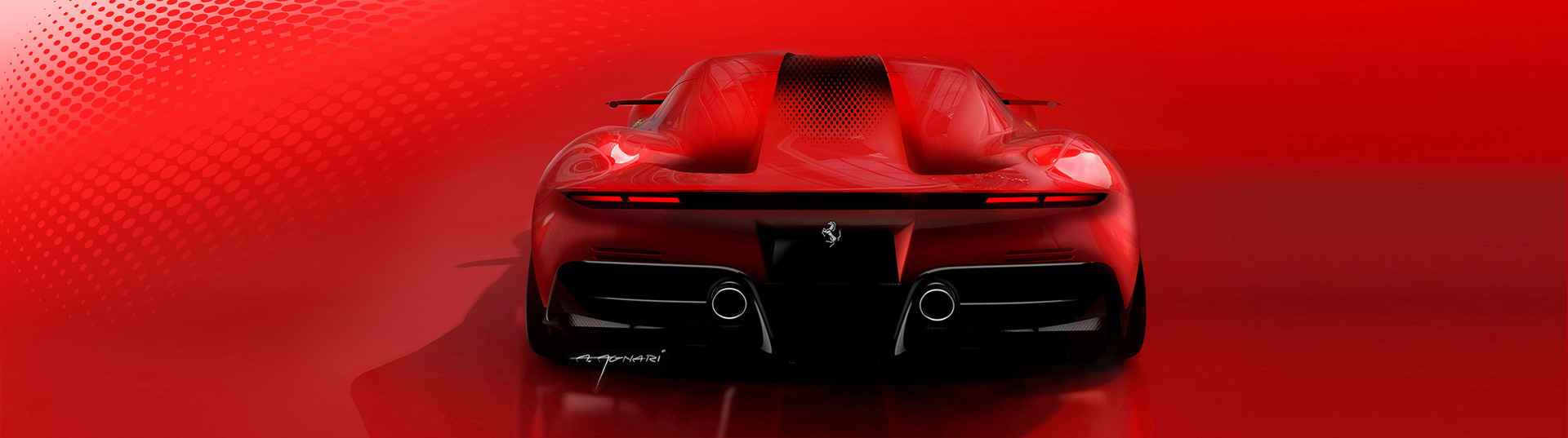 Ferrari SP48 Unica (2022) – Design Sketch
