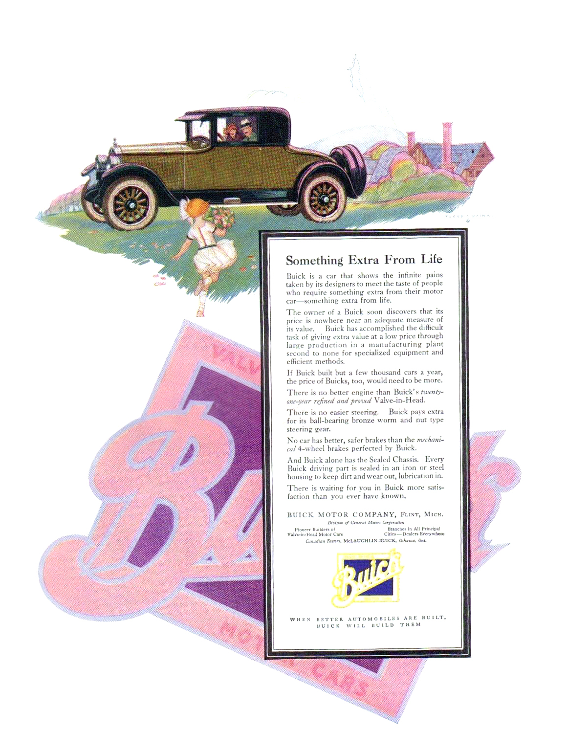 Buick Coupe Ad (June, 1925) – Illustrated by Floyd C. Brink
